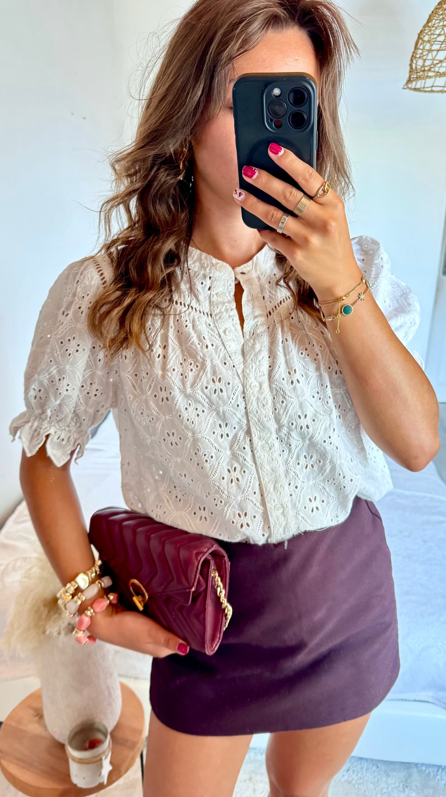 Blouse ba&sh dentelle - S
