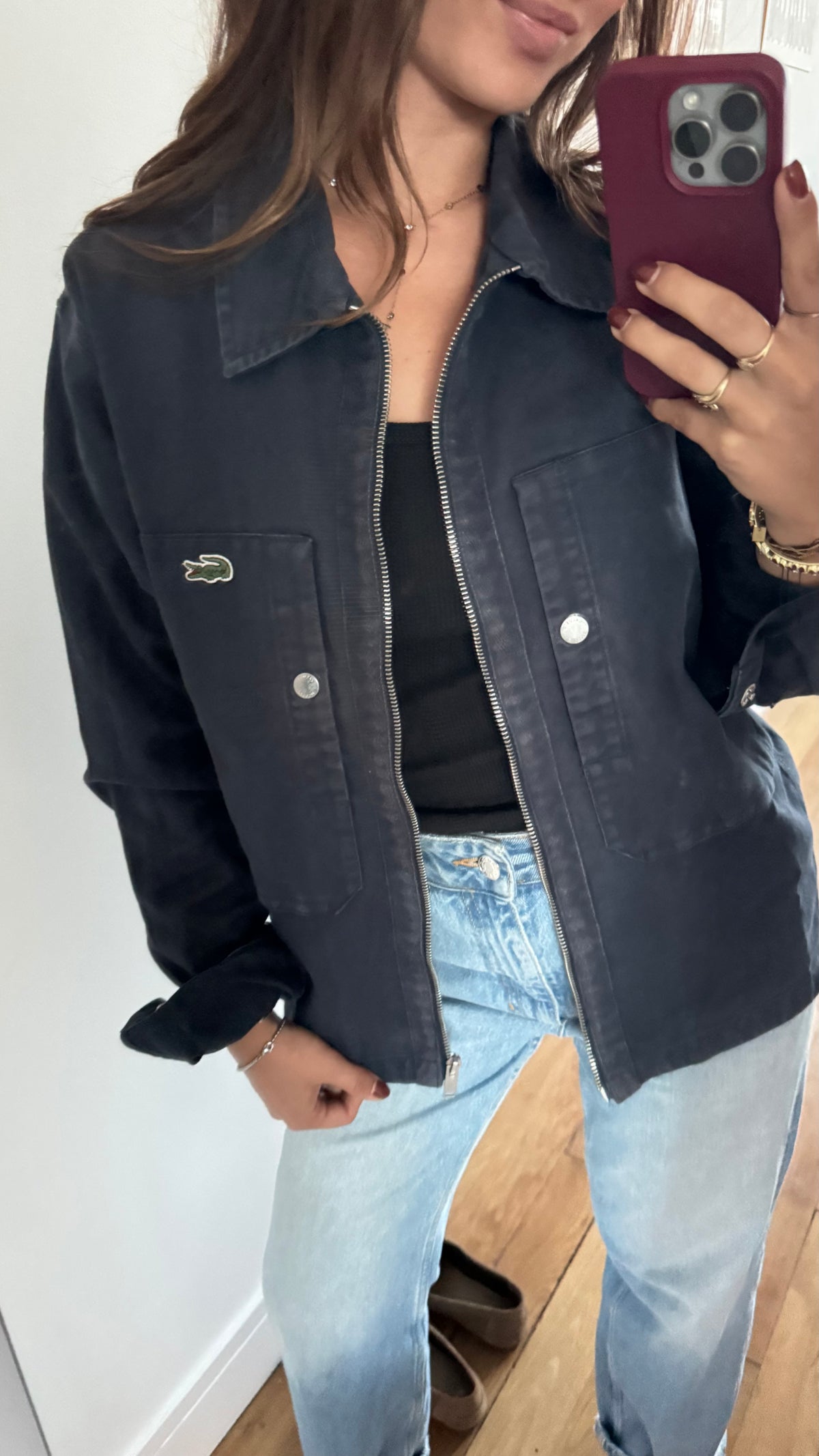 Veste en toile de coton Lacoste -