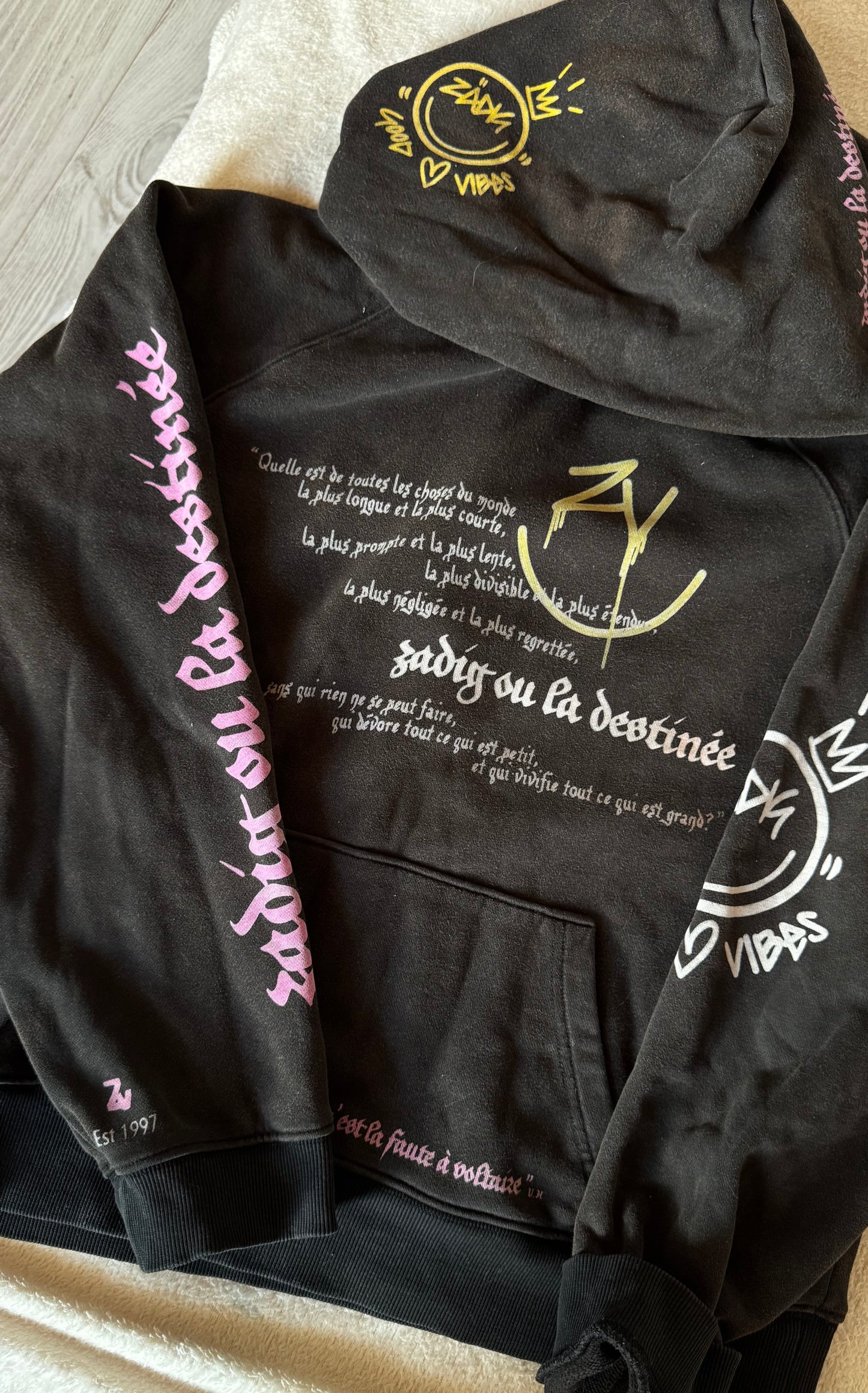 Sweat à capuche noir Zadig & Voltaire - M