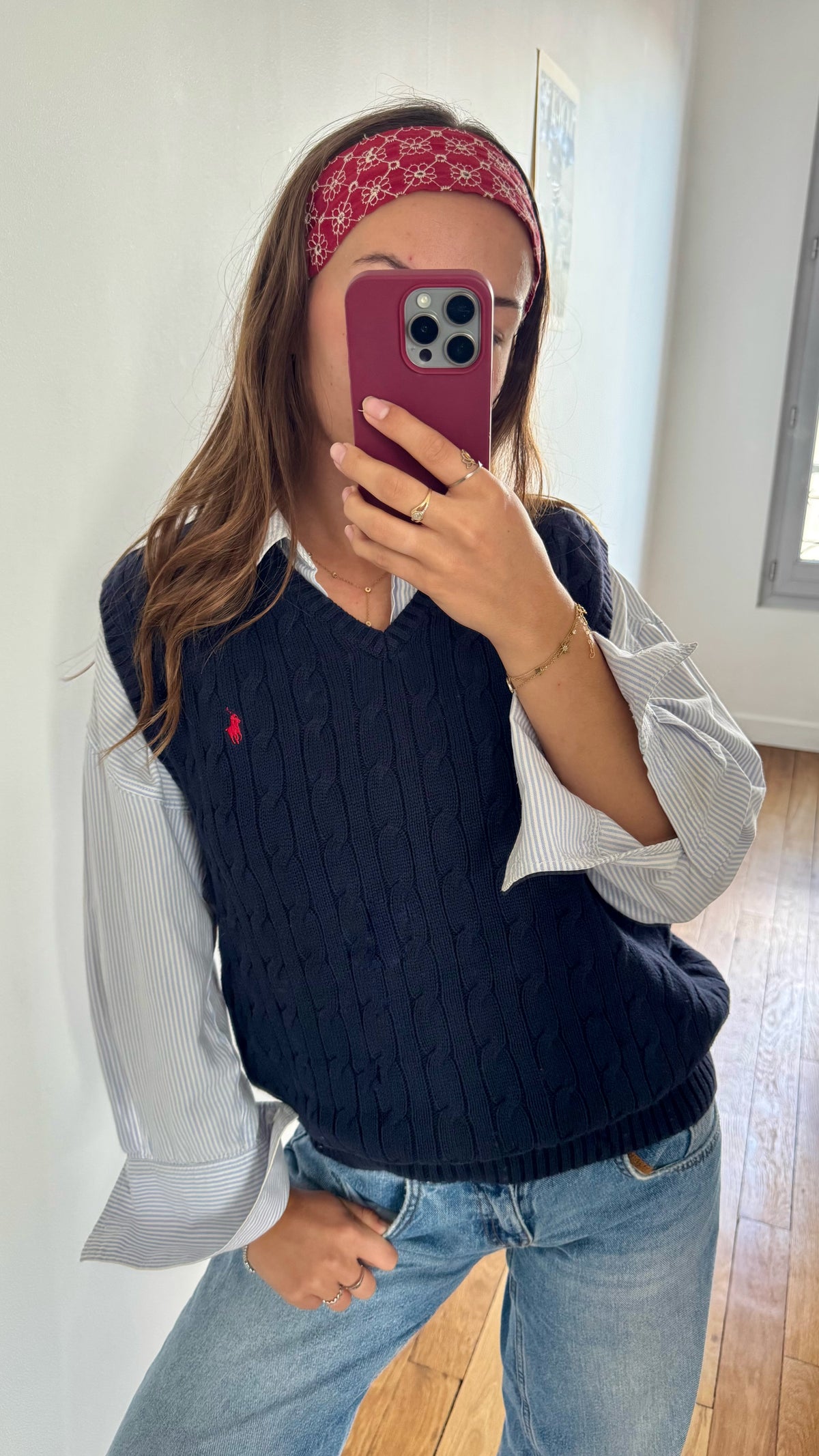 Pull sans manches torsadés Ralph Lauren - S