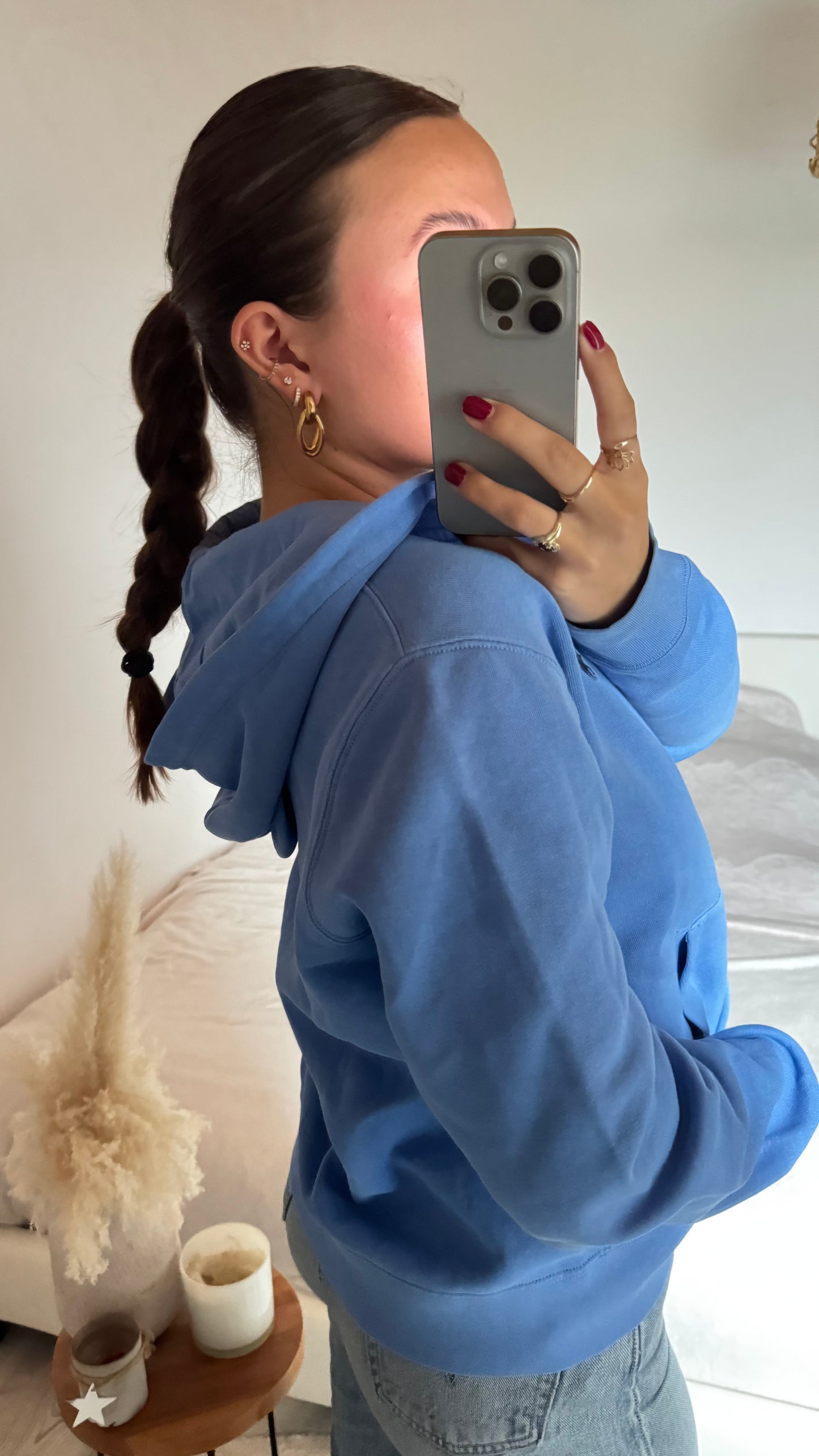 Veste a capuche baby blue Ralph Lauren - M