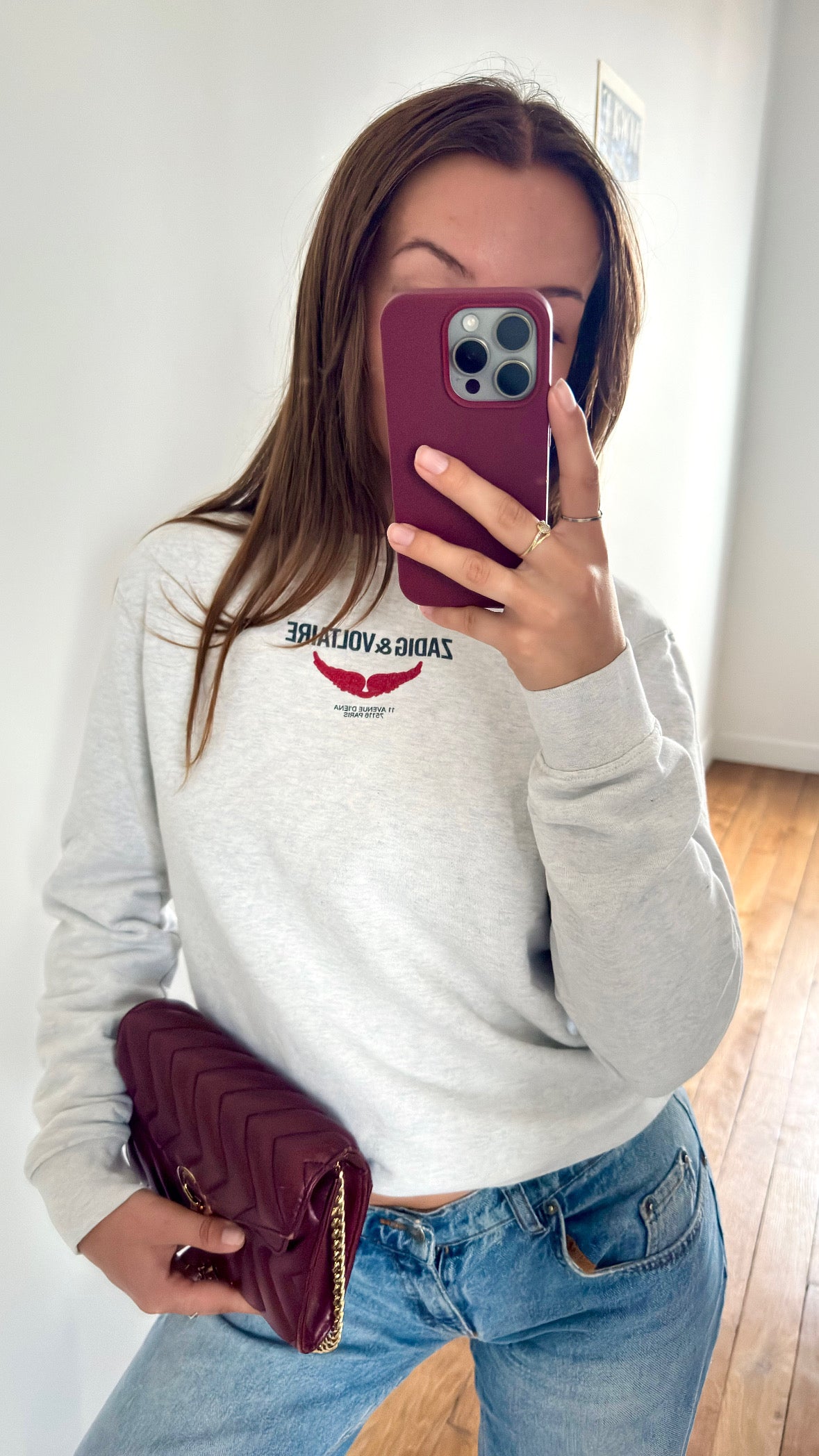 Pull gris ailes Zadig & Voltaire - S