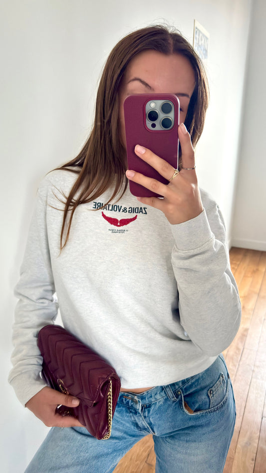 Pull gris ailes Zadig & Voltaire - S