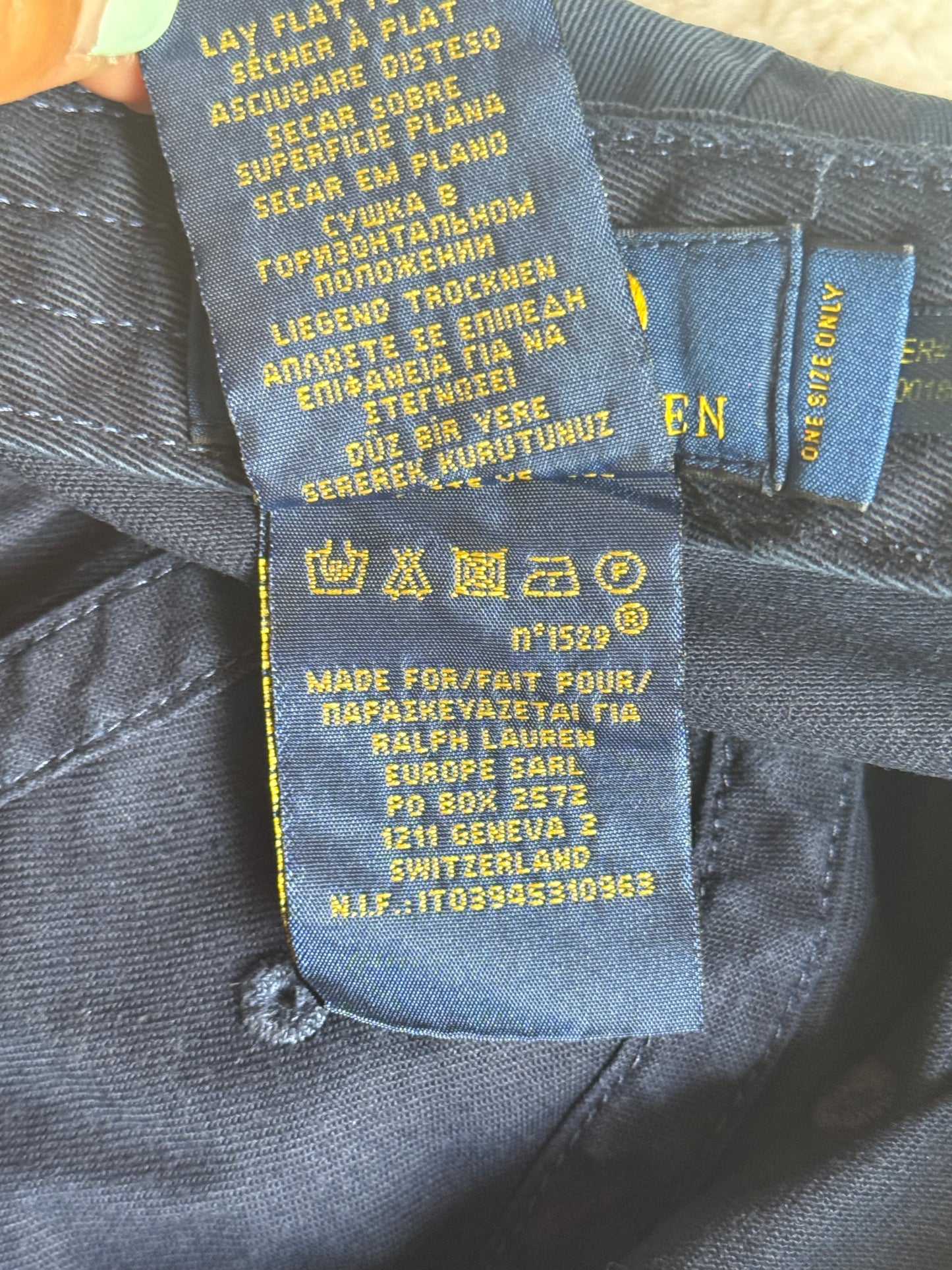 Casquette marine Ralph Lauren - TU