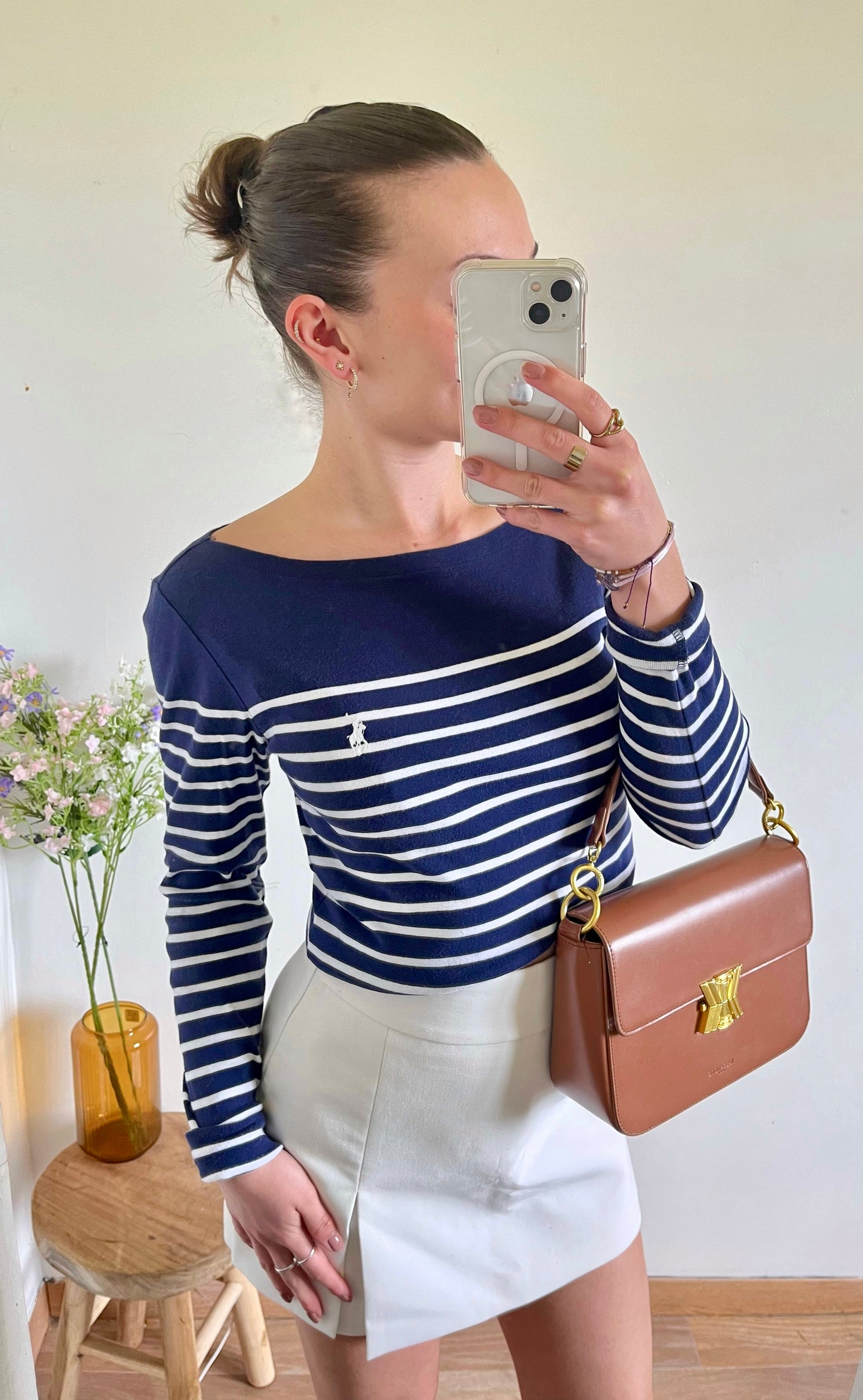 Pull marinière col bateau Ralph Lauren - S