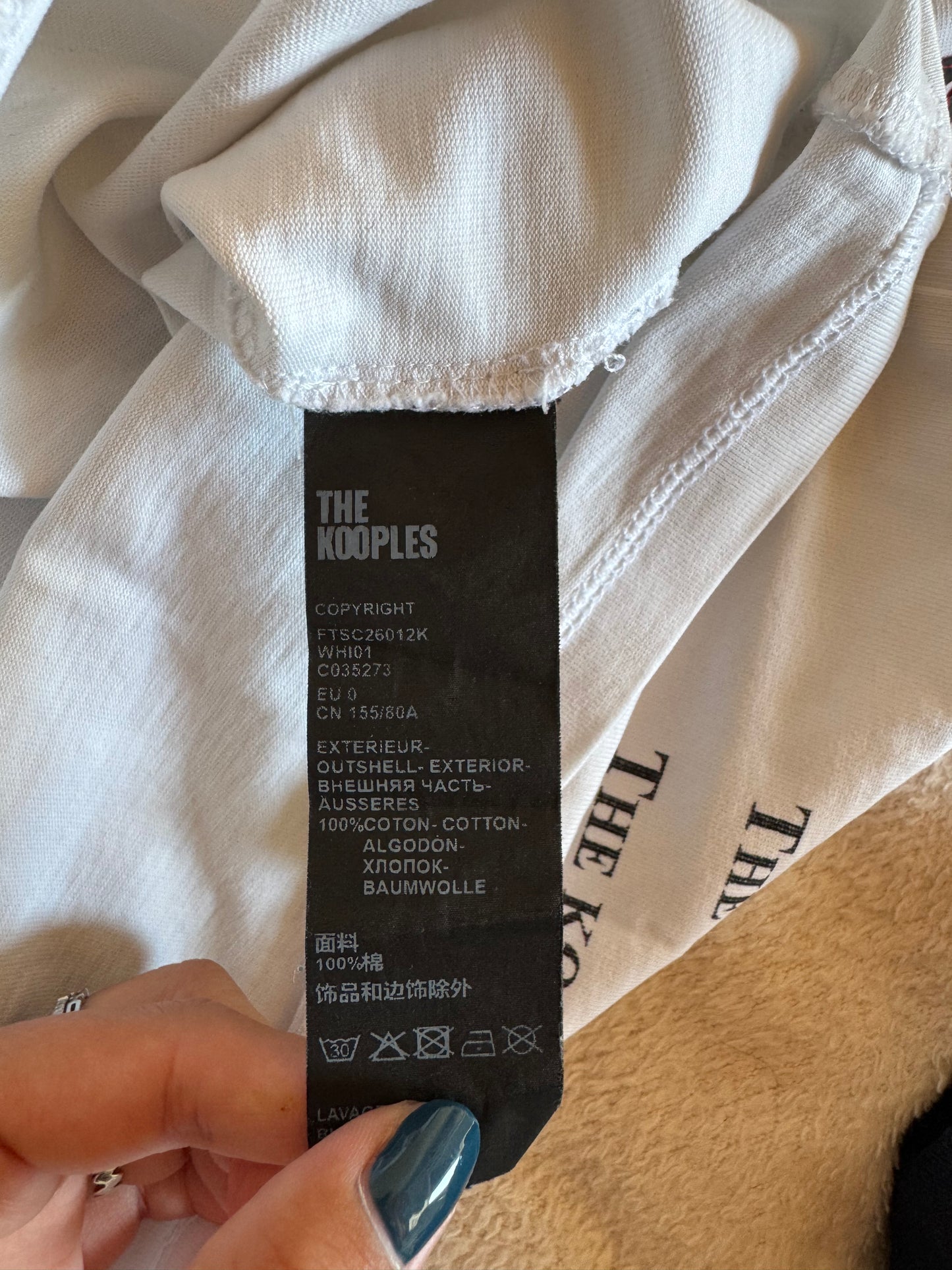 T-shirt The Kooples « What is » zébré - S