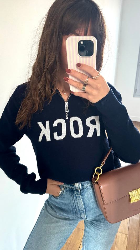 Demi-zip marine Zadig & Voltaire - S