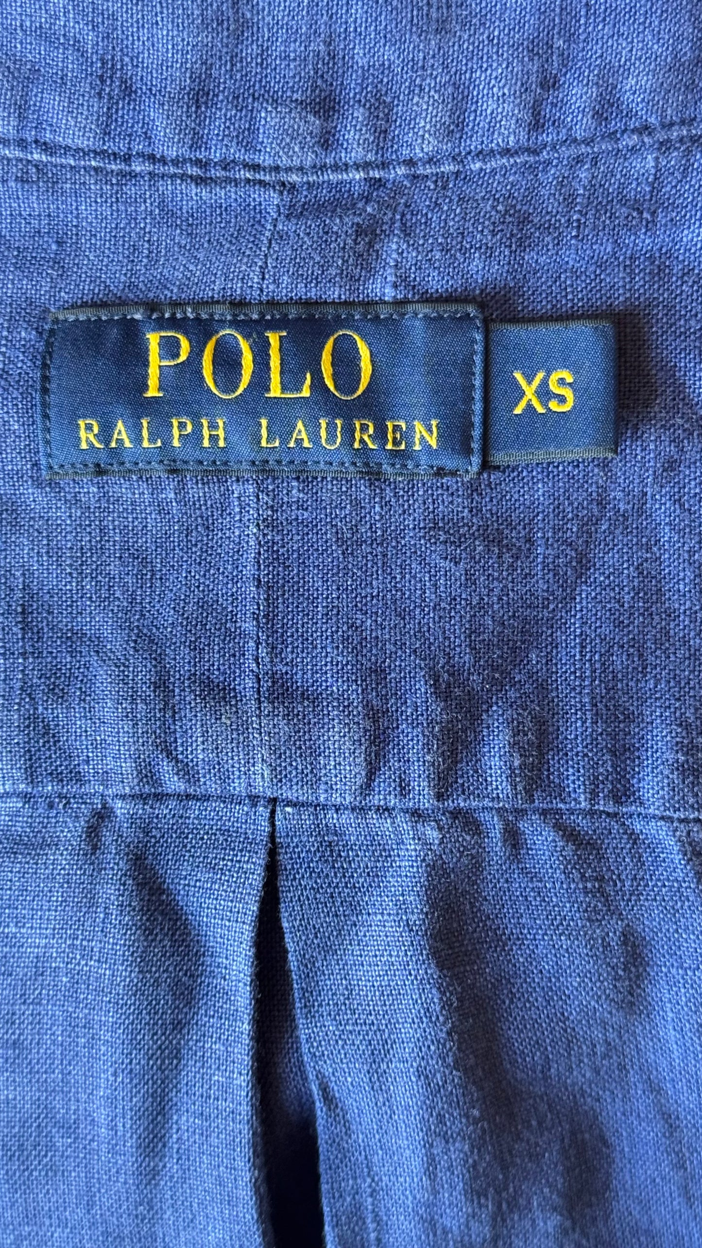 Chemise en lin marine Ralph Lauren - S homme / M-L femme