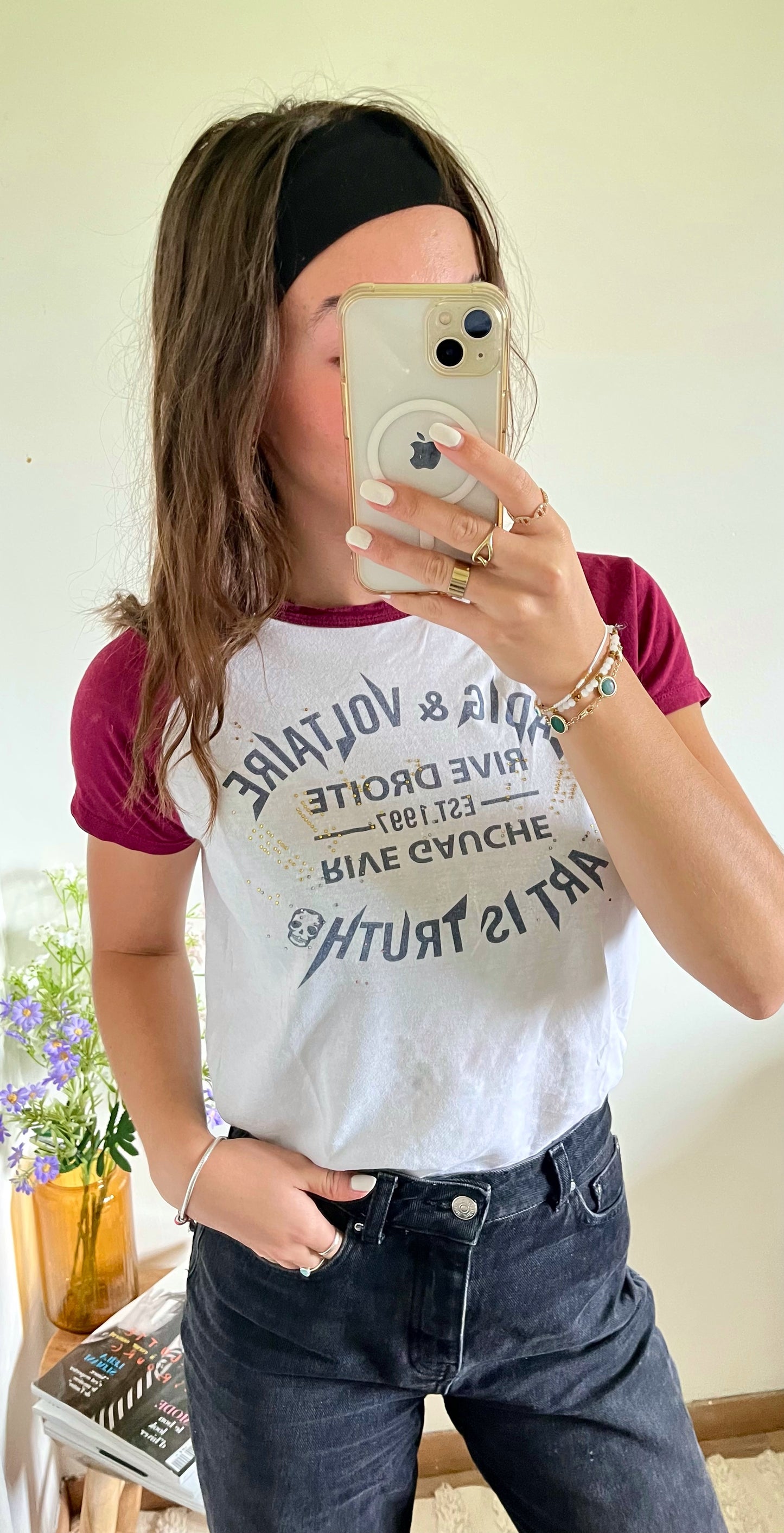 T-shirt Zadig & Voltaire Bordeaux - XS