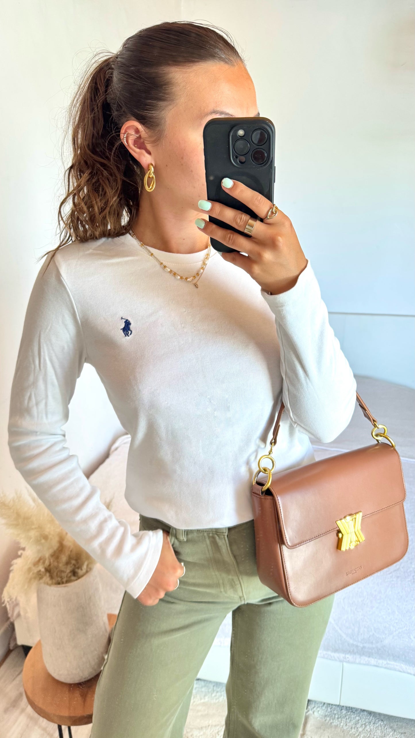 Pull fin blanc Ralph Lauren - M