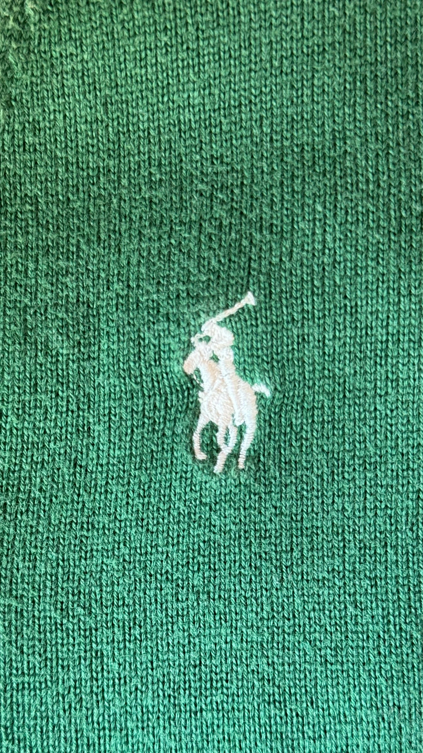 Pull col V vert sapin Ralph Lauren - L