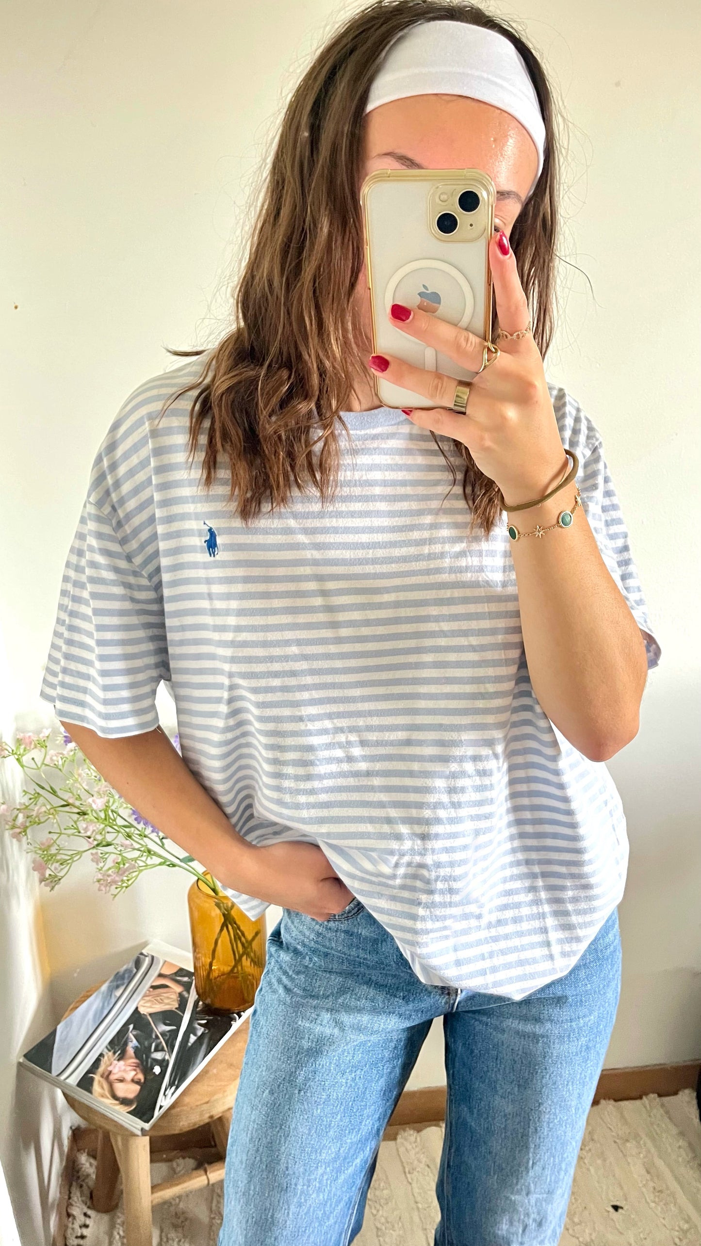 T-shirt marinière Ralph Lauren - XL femme / L homme