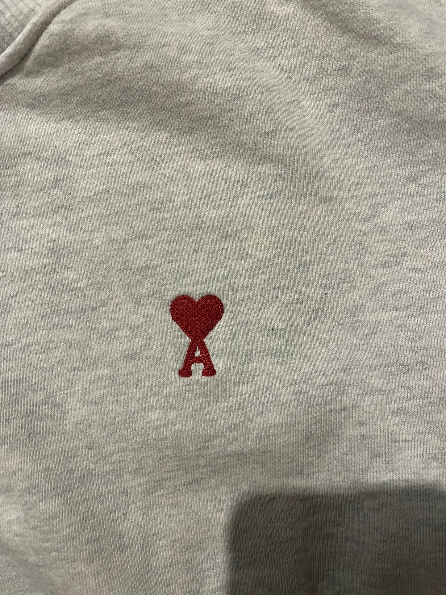 Pull col rond gris Ami Paris - L