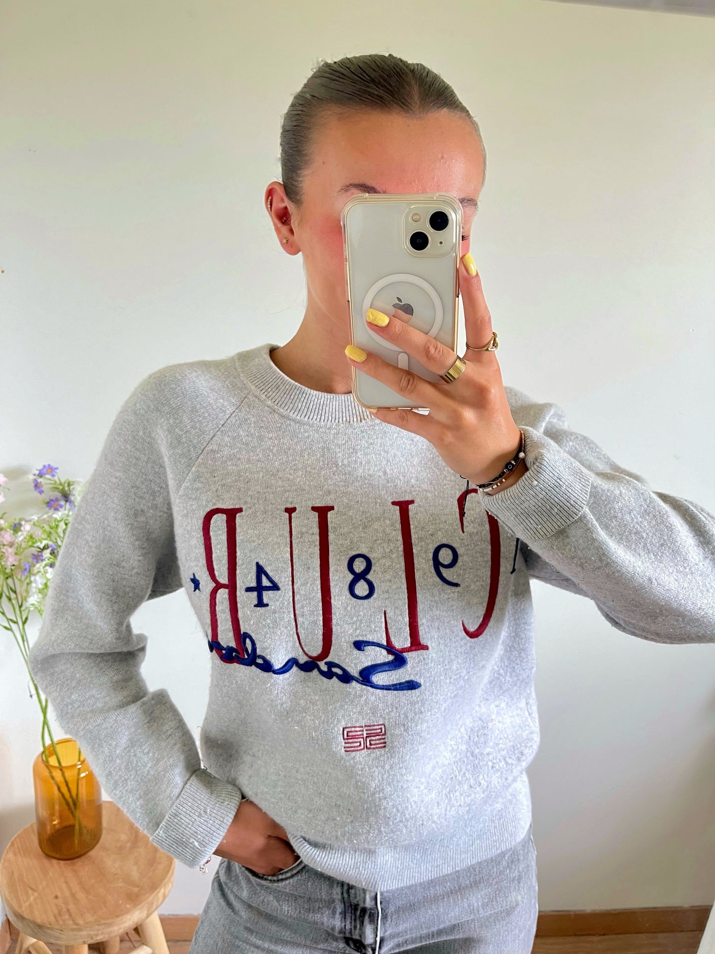 Pull gris Sandro Club - S