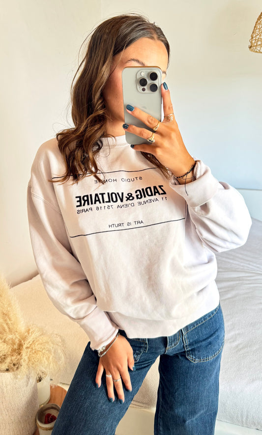 Sweat col rond pastel Zadig & Voltaire - L