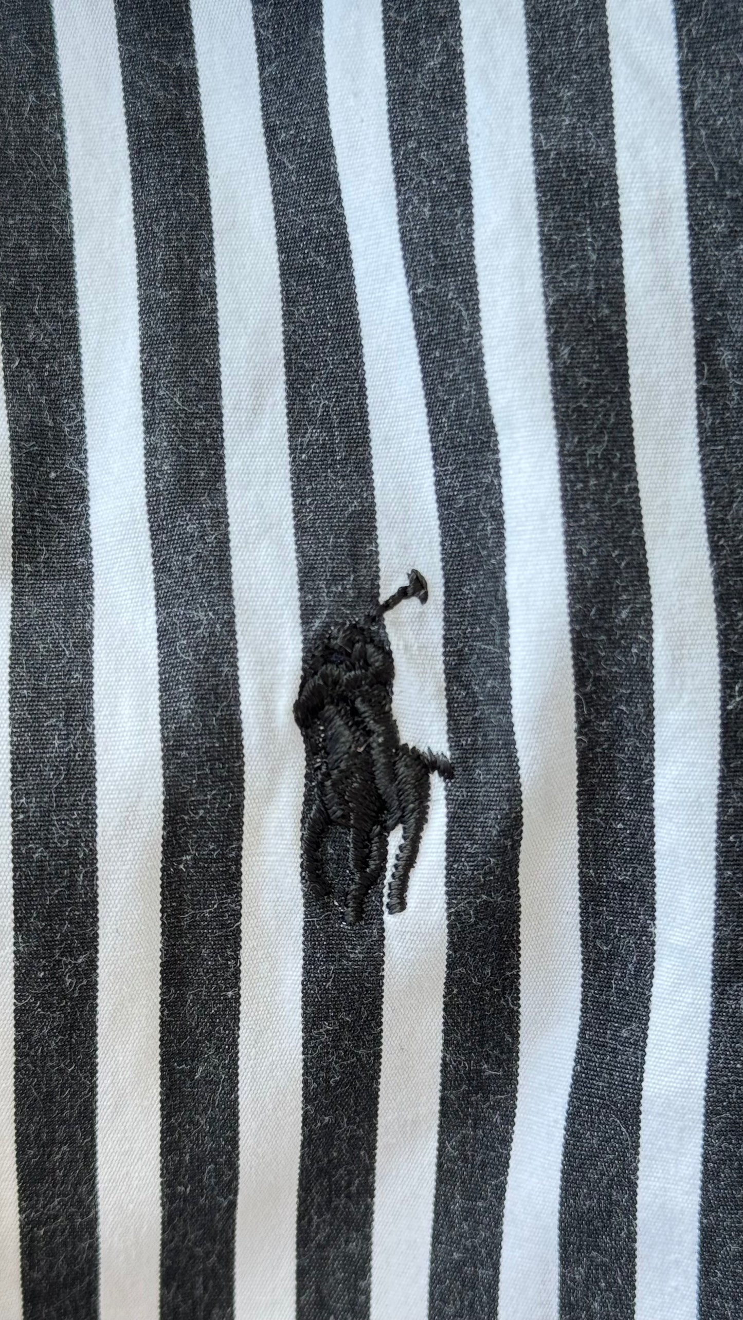 Chemise rayée noire Ralph Lauren - XS/S