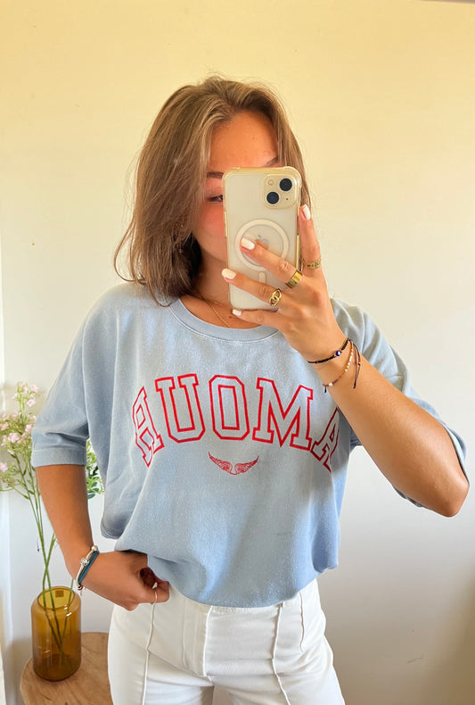 T-shirt bleu pastel Amour Zadig & Voltaire - M