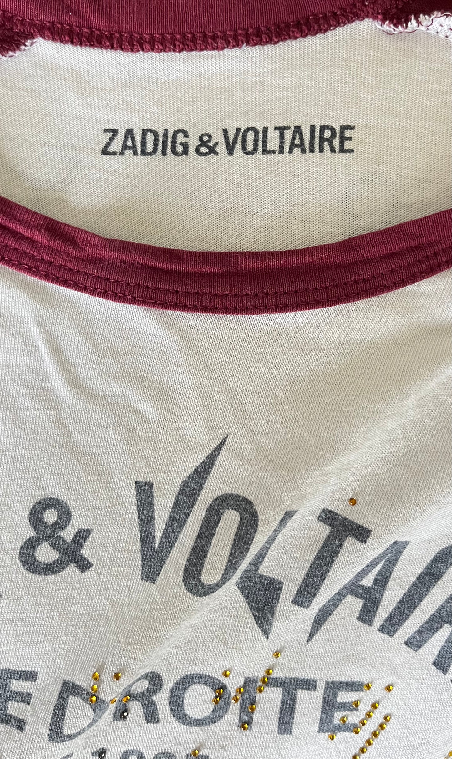 T-shirt Zadig & Voltaire Bordeaux - XS