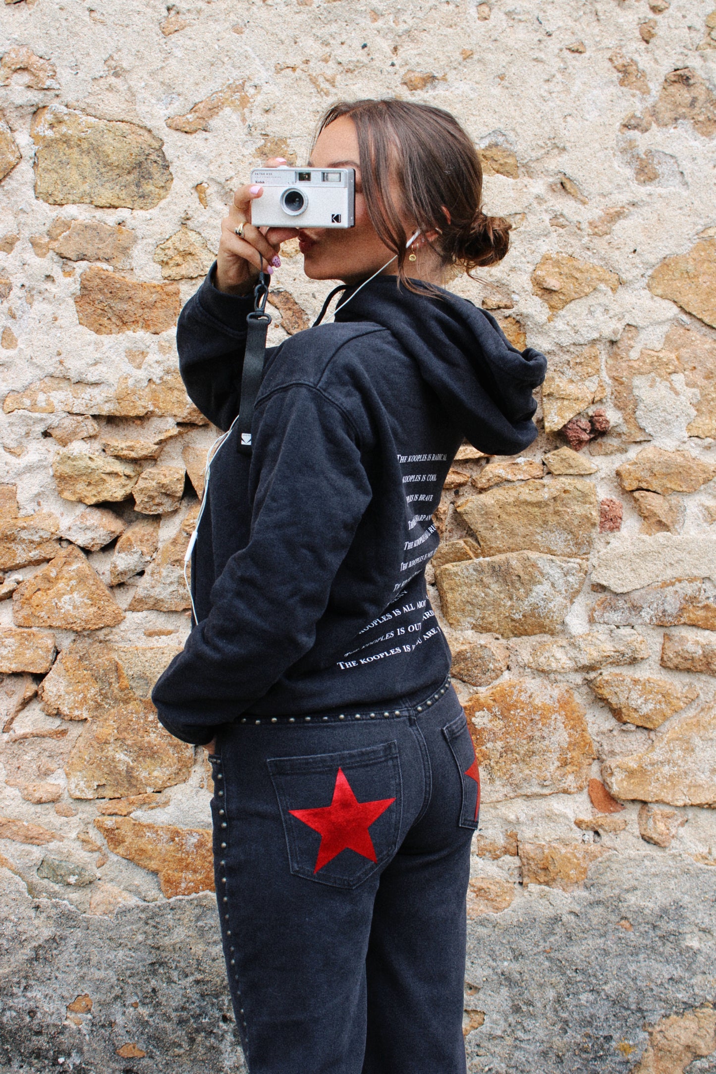 Sweat à capuche strass The Kooples - S