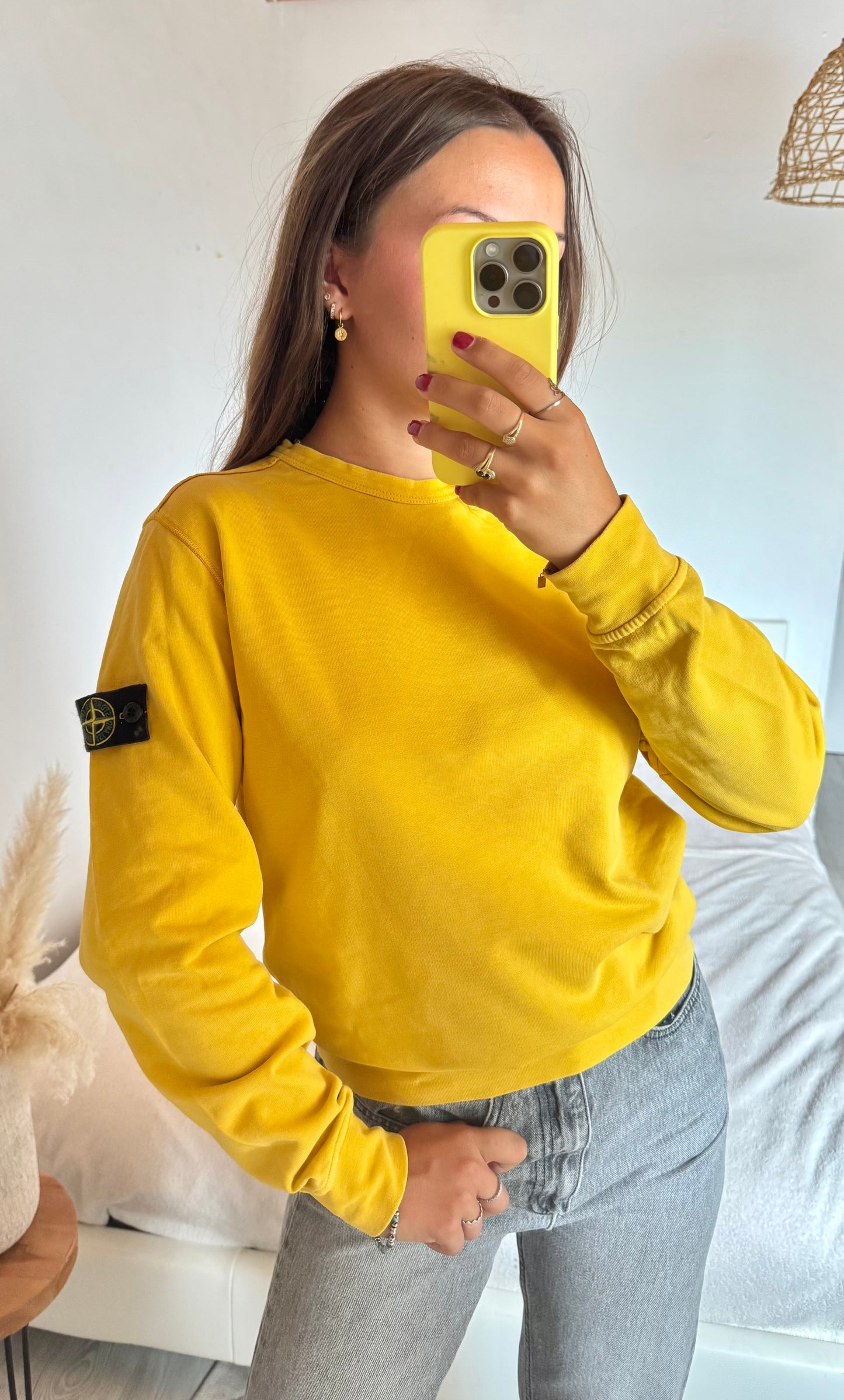 Pull jaune Stone Island - S