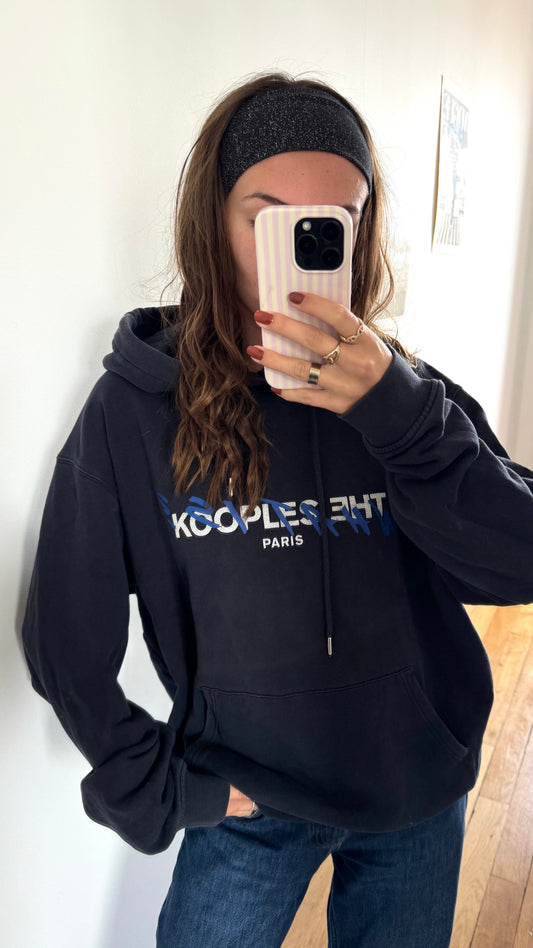 Sweat à capuche noir The Kooples - L