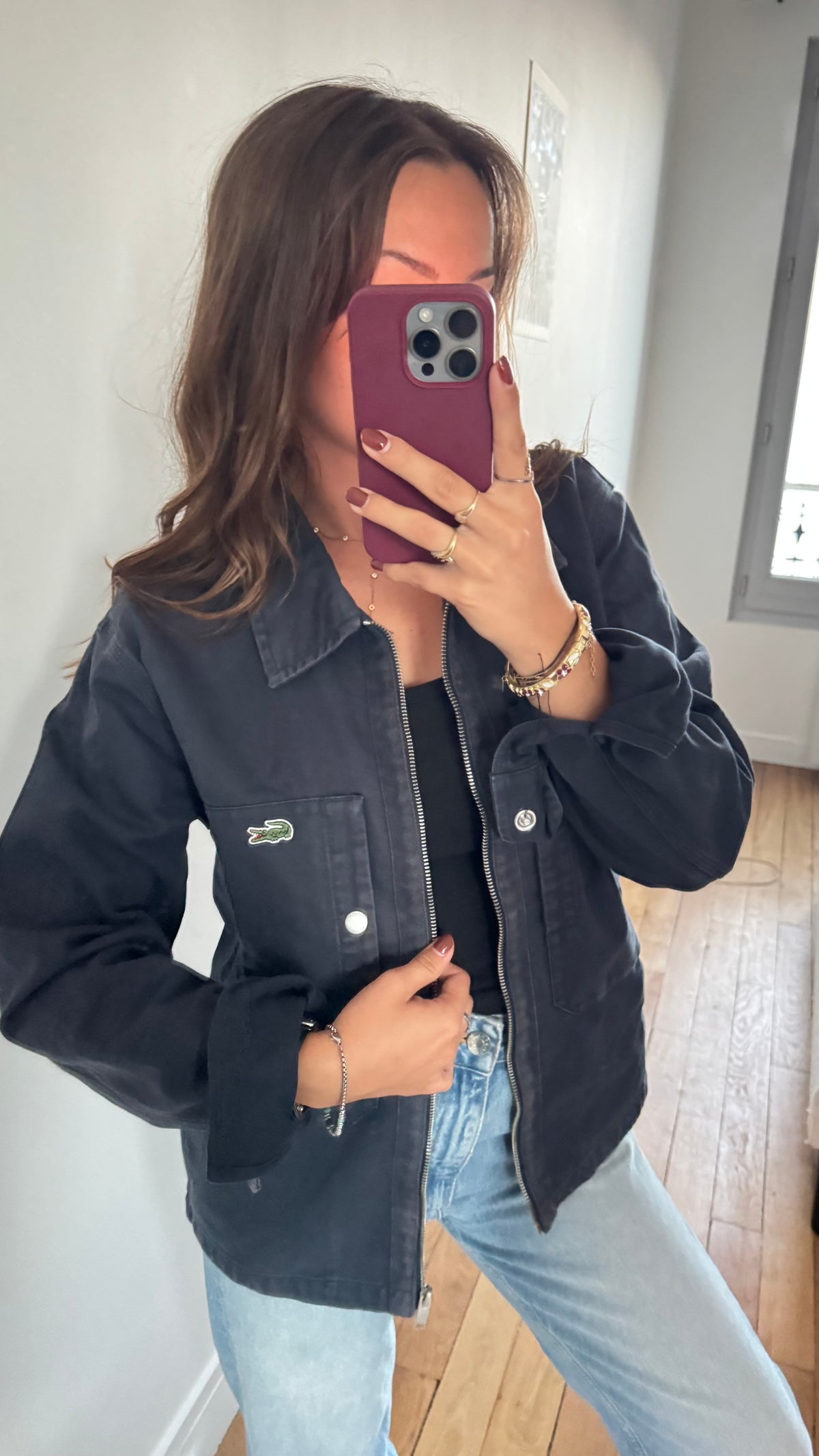Veste en toile de coton Lacoste -