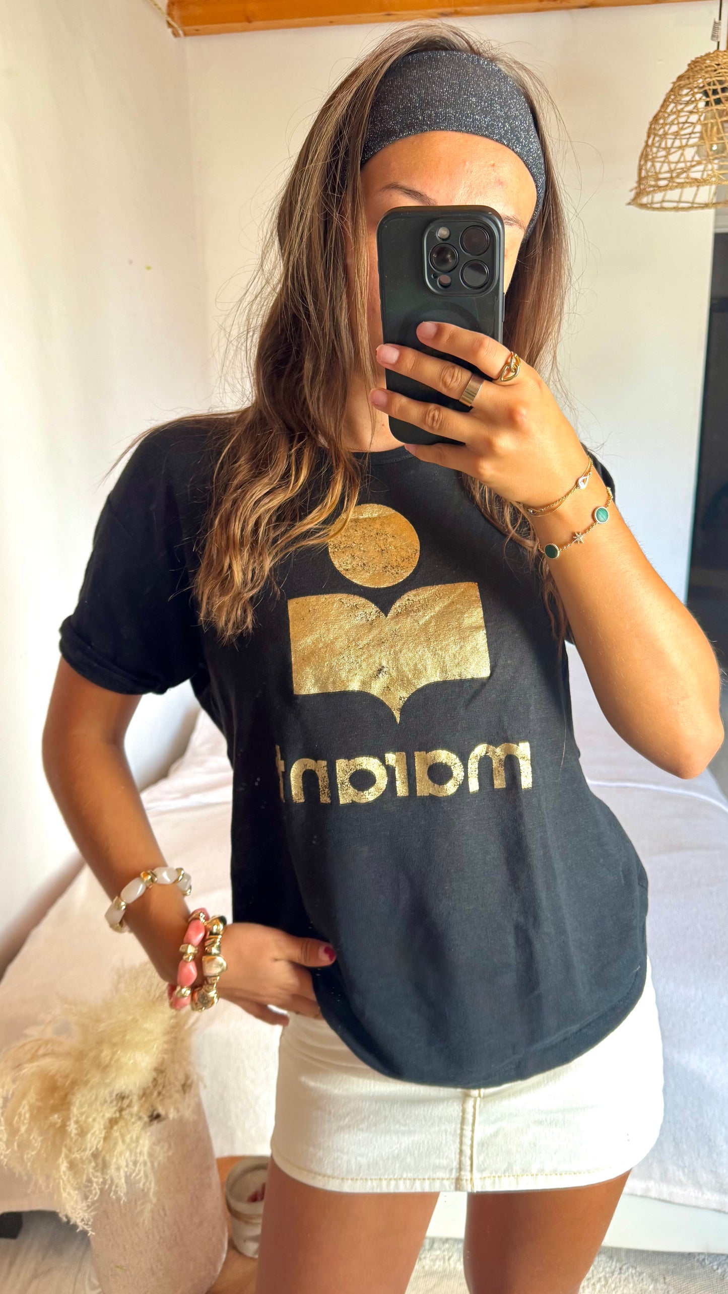 T-shirt en lin doré Isabel Marant - XS/S