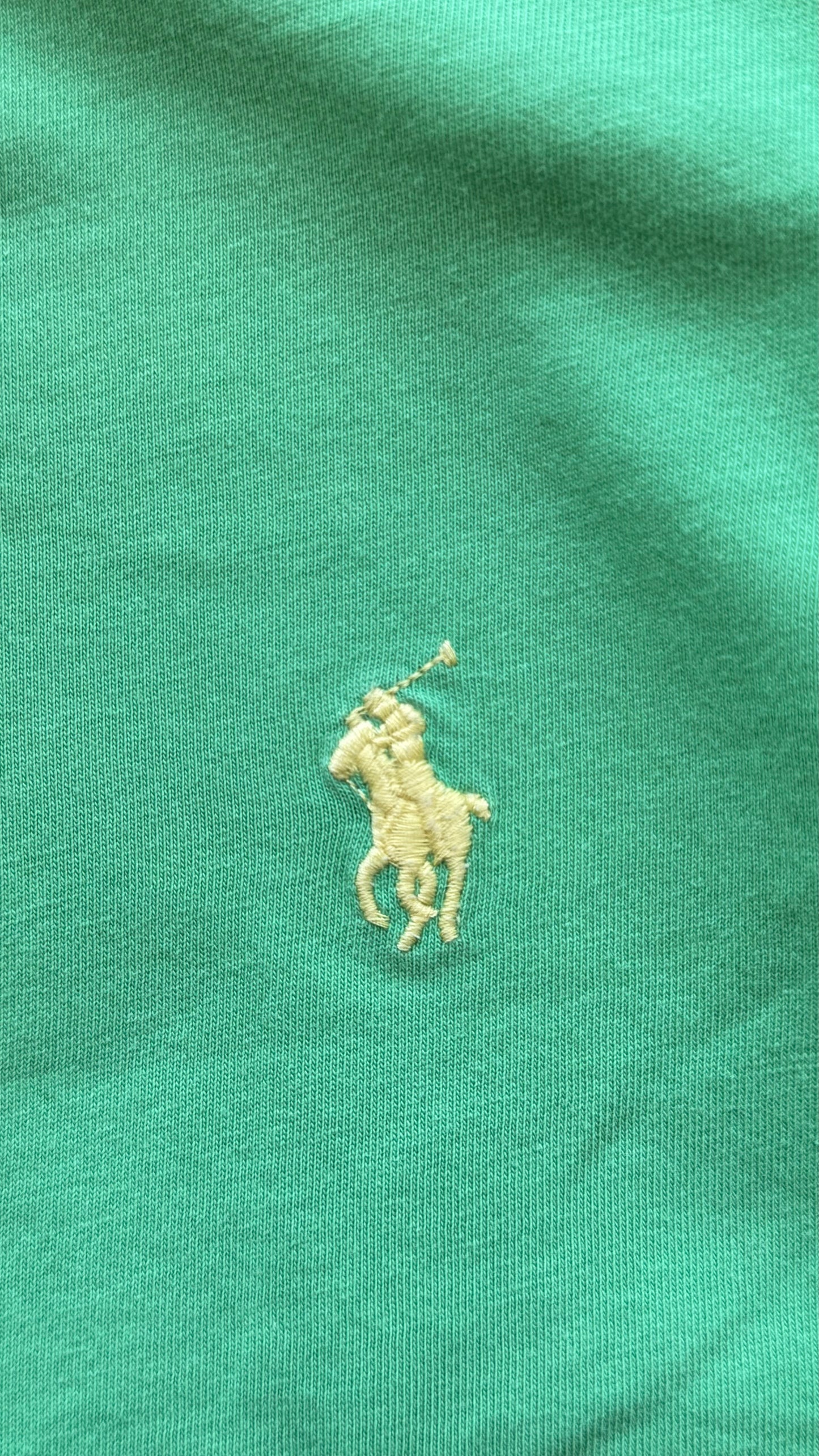 T-shirt vert col rond Ralph Lauren - S homme / M femme