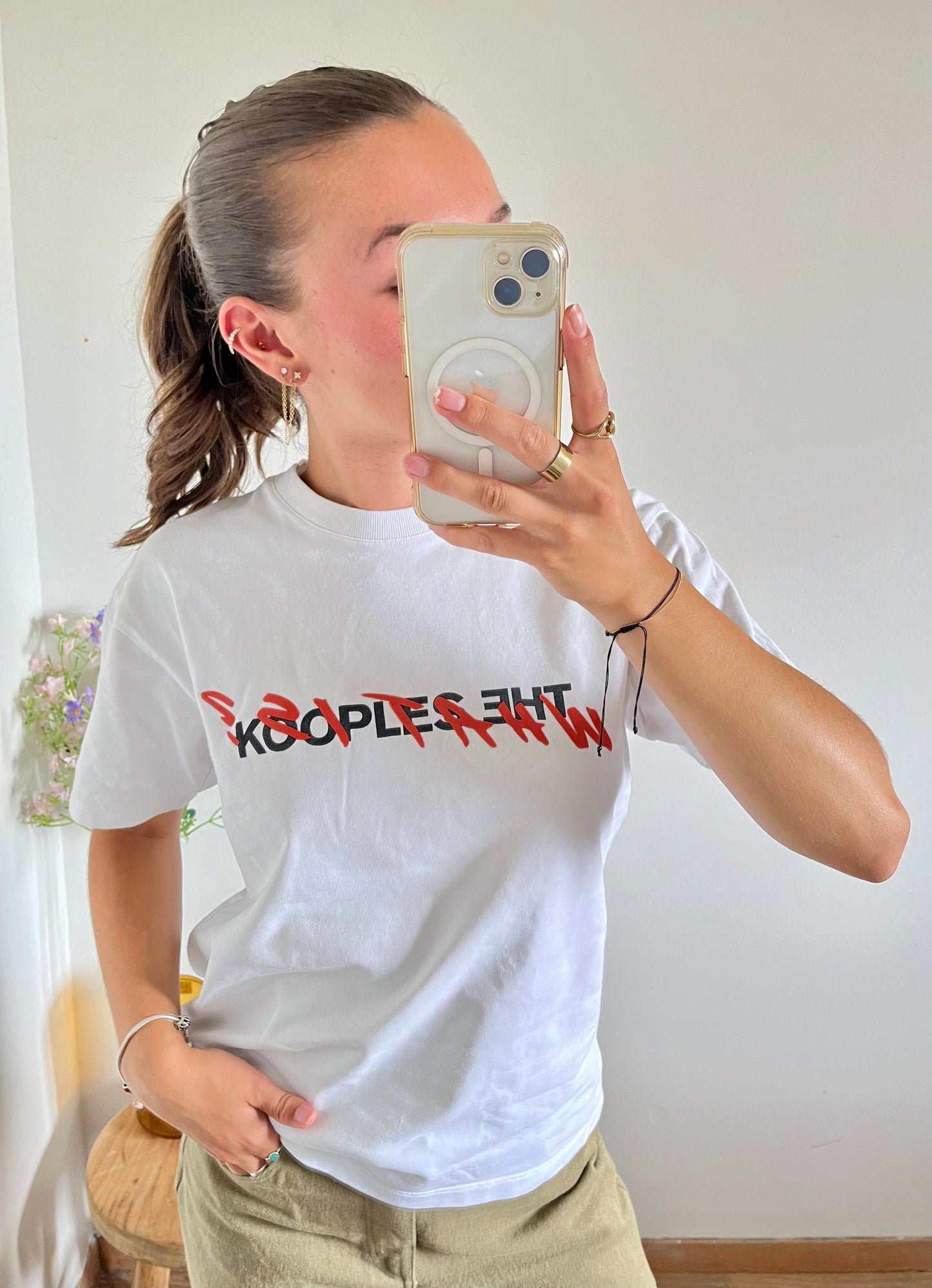 T-shirt What is The Kooples blanc - L