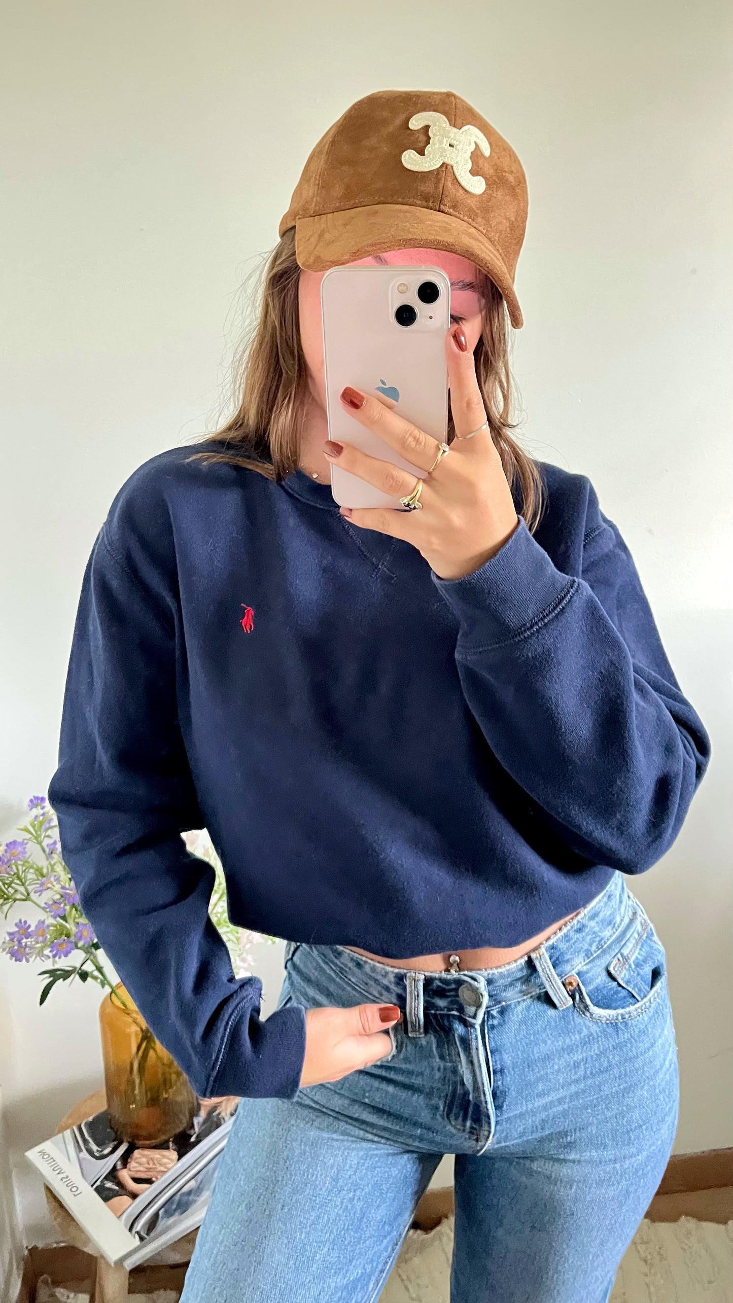 Sweat col rond navy Ralph Lauren - S