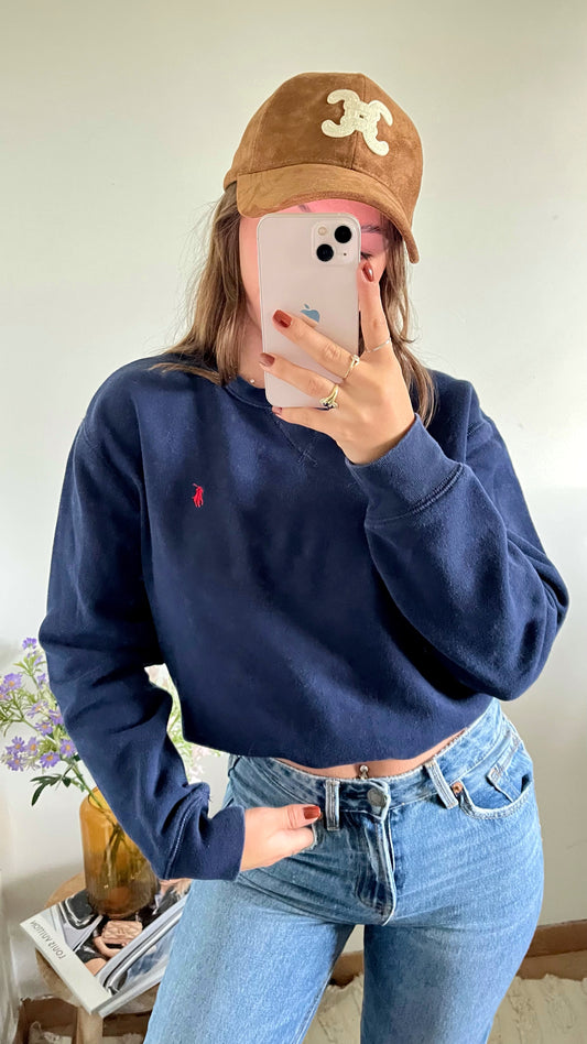 Sweat col rond navy Ralph Lauren - S