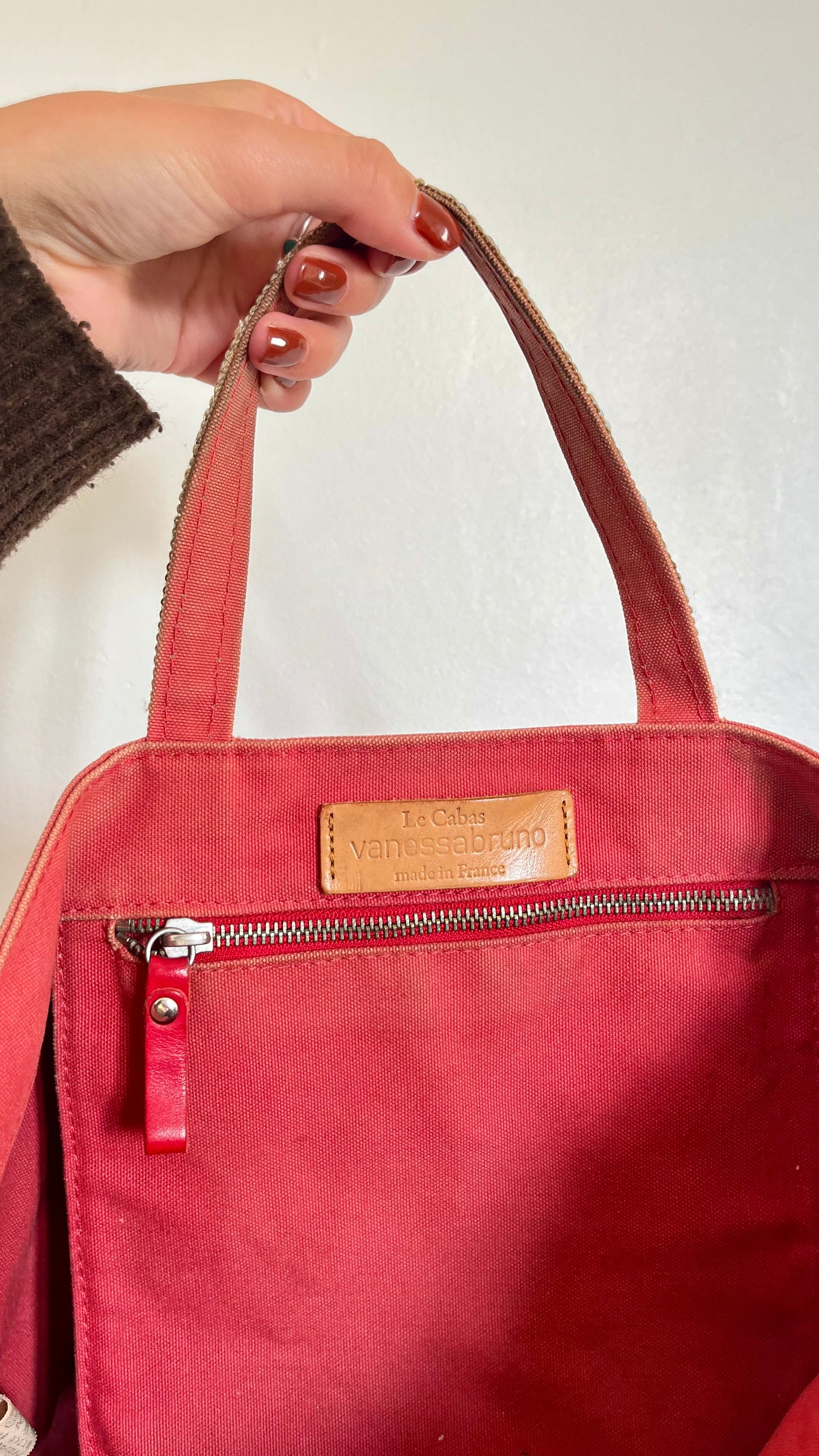 Sac cabas rose rouge Vanessa Bruno