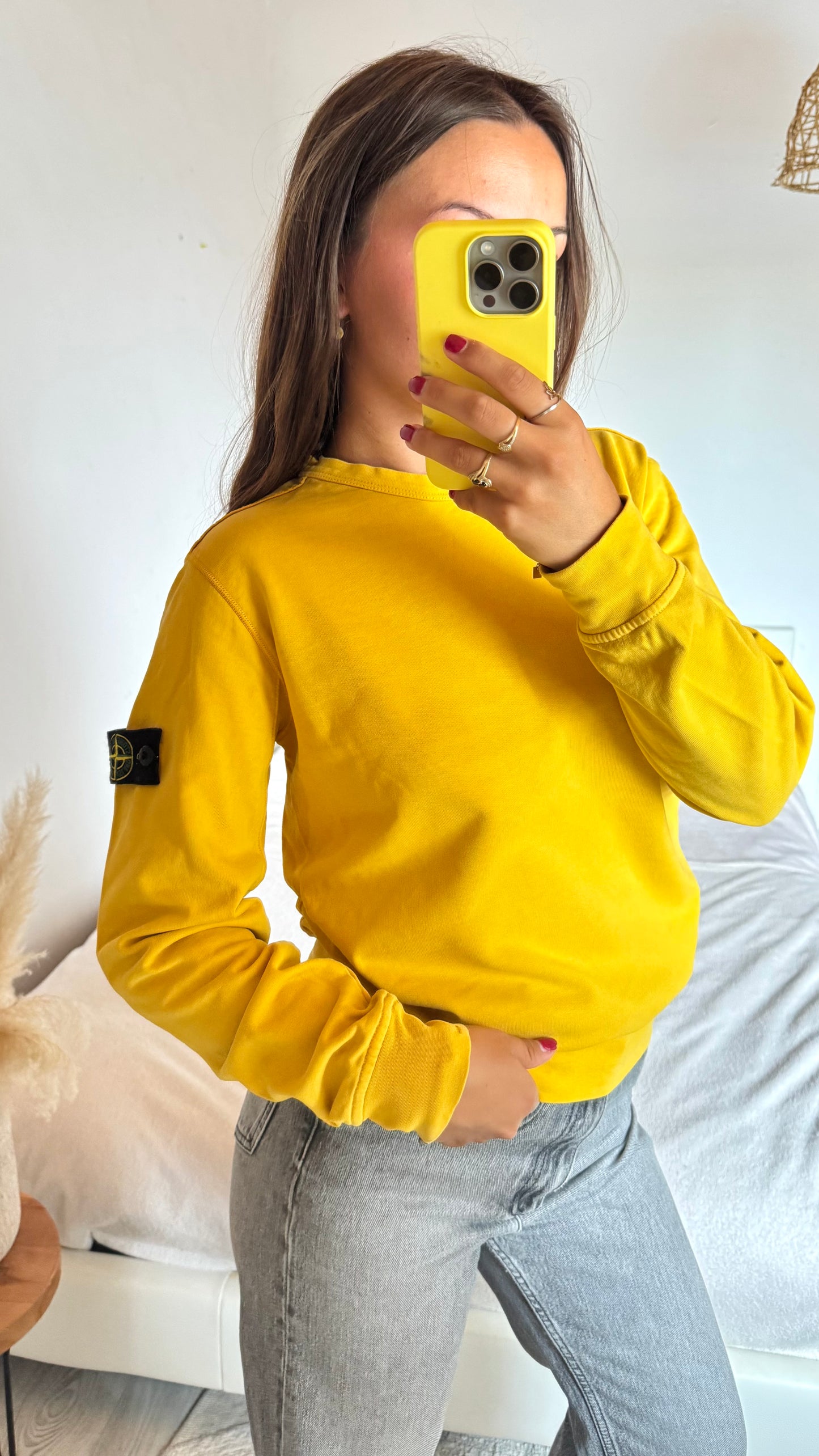 Pull jaune Stone Island - S