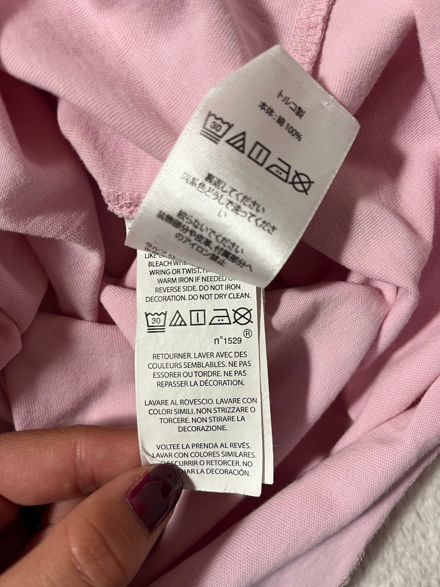 T-shirt rose pastel Ralph Lauren - M