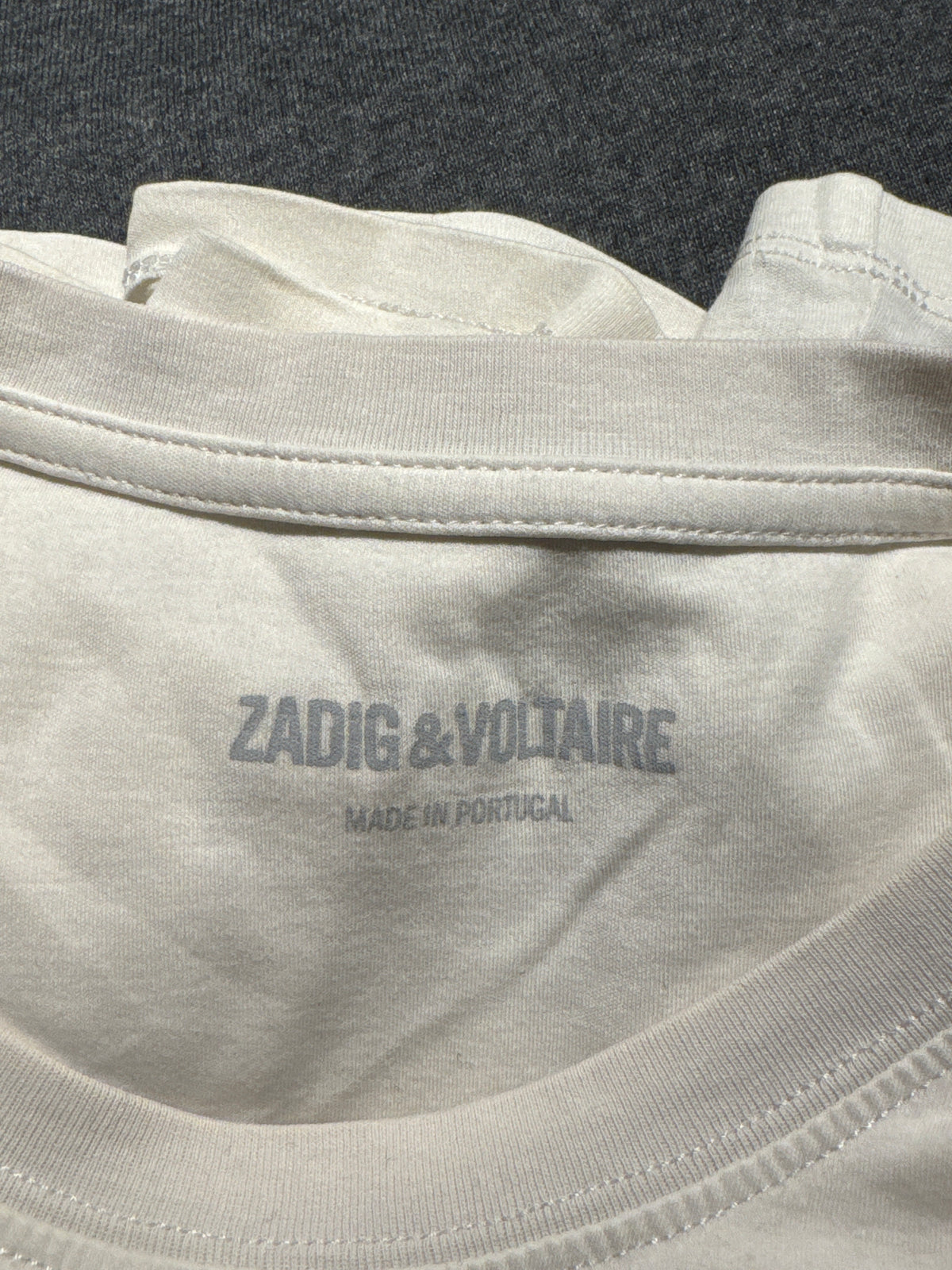 T-shirt blanc et doré Zadig & Voltaire - S