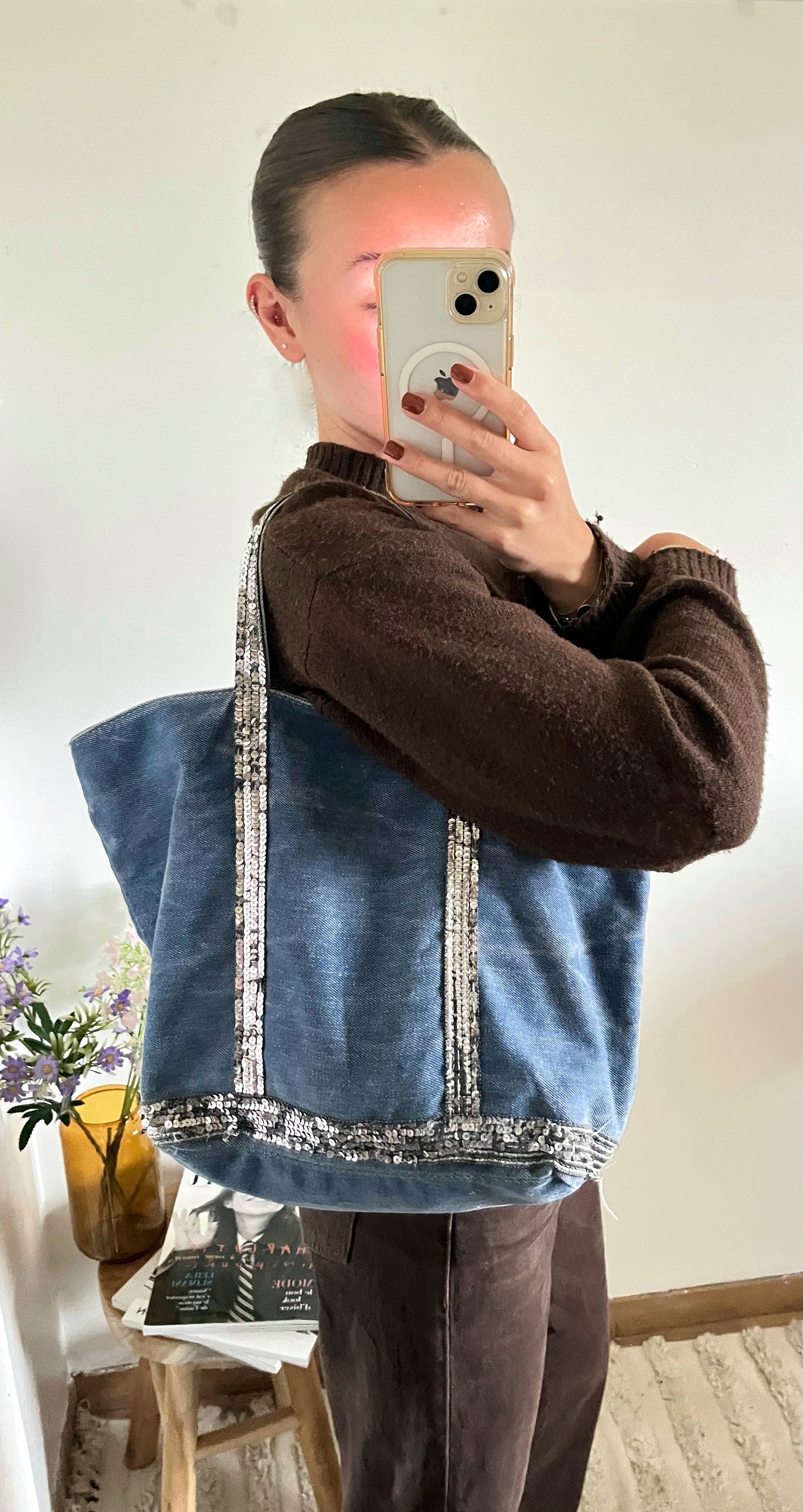 Sac cabas effet jean Vanessa Bruno