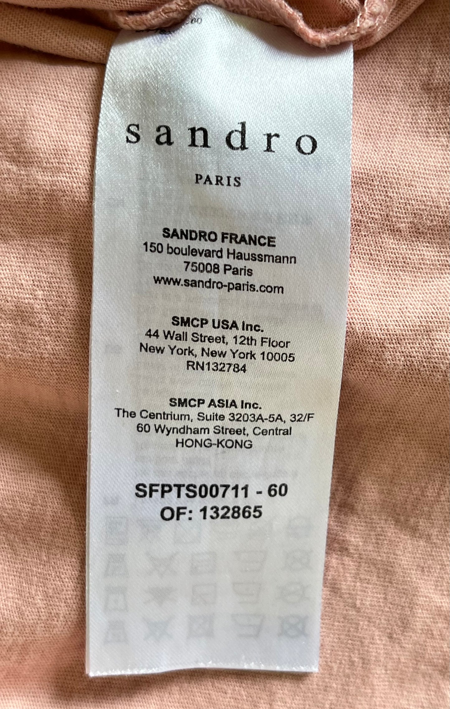 T-shirt rose pastel Sandro - S