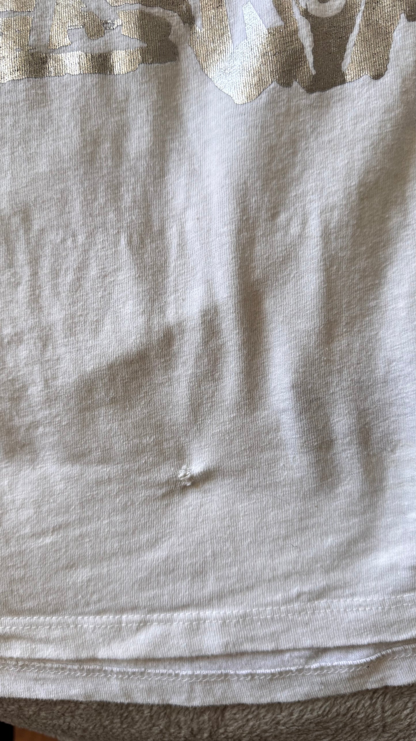 T-shirt blanc logo argenté Zadig & Voltaire - M