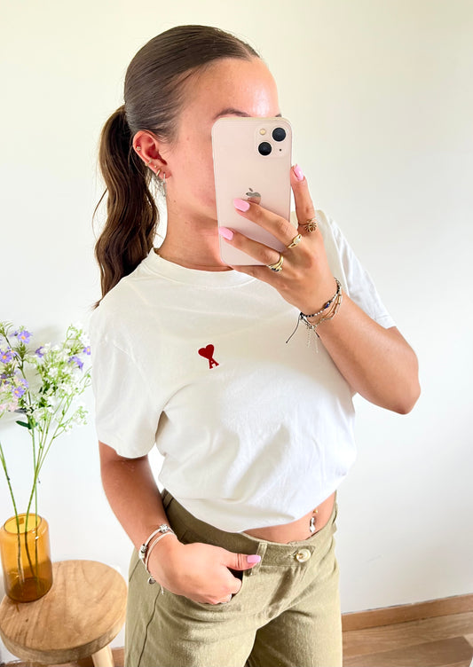 T-shirt blanc Ami Paris - S Homme / M femme