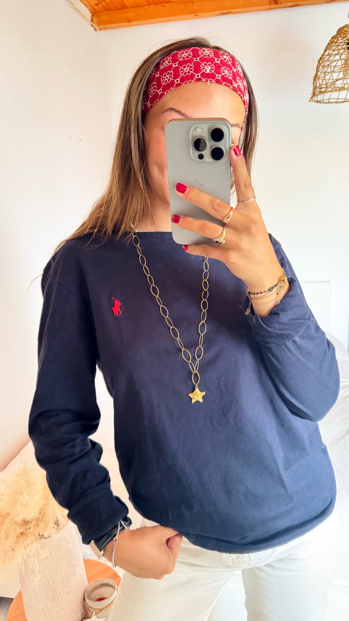 T-shirt manche longue navy Ralph Lauren - S homme / M femme