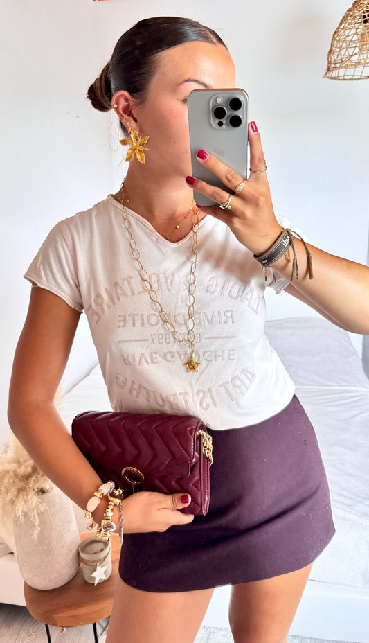 T-shirt rose pastel Zadig & Voltaire - XS