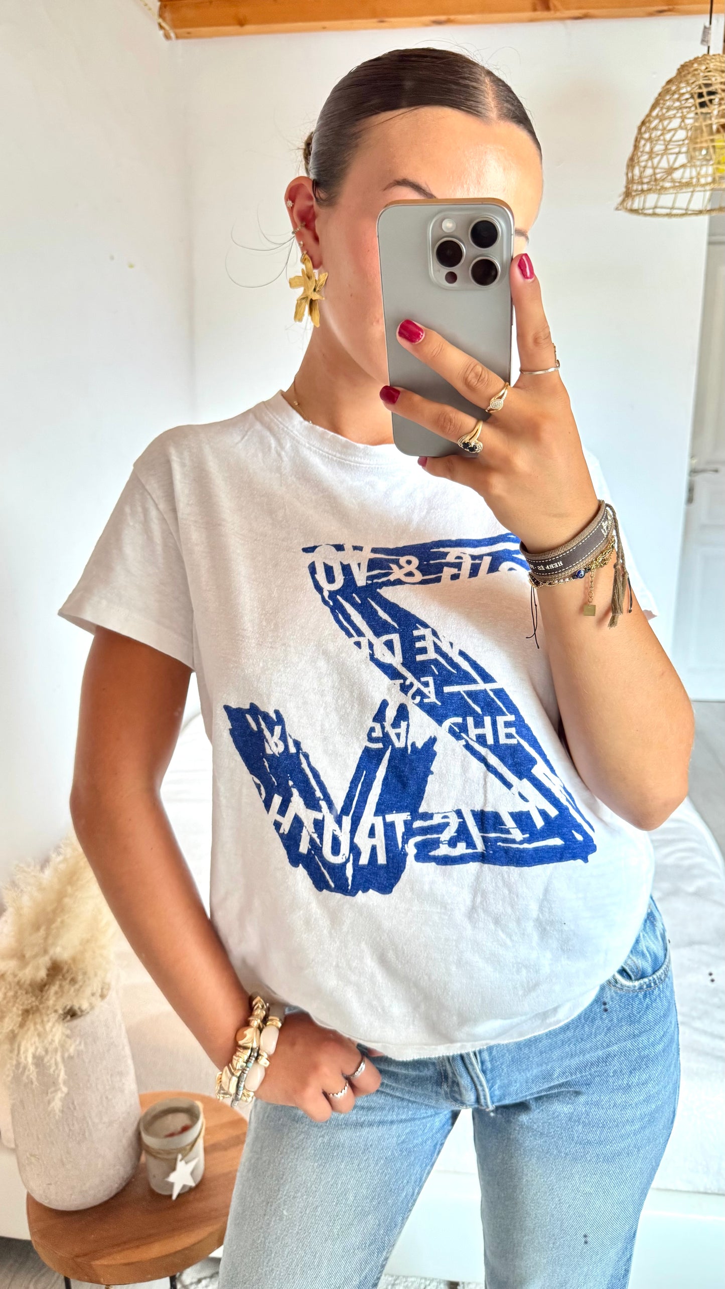 T-shirt logo bleu Zadig & Voltaire - M