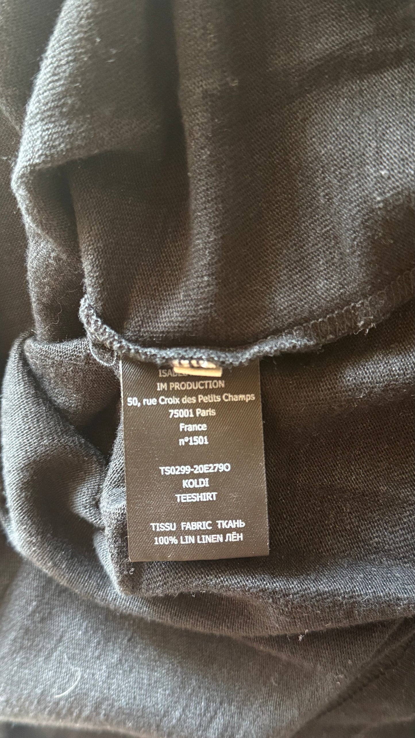 T-shirt en lin doré Isabel Marant - XS/S