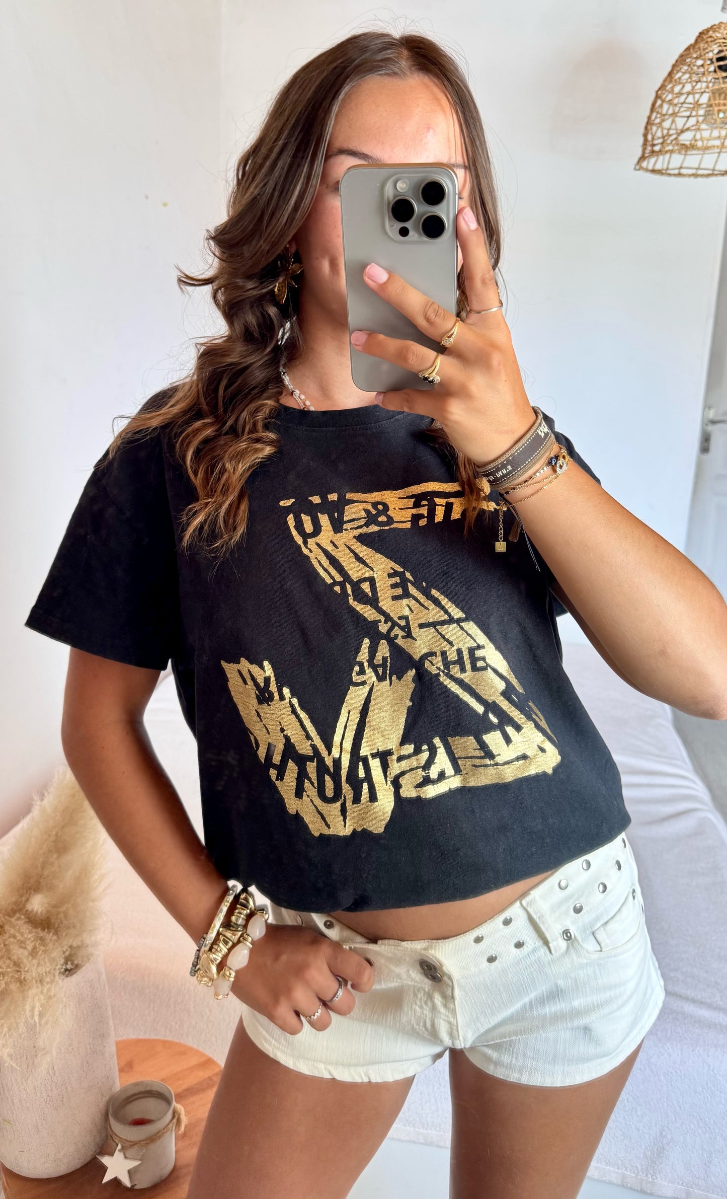 T-shirt doré Zadig & Voltaire - M/L