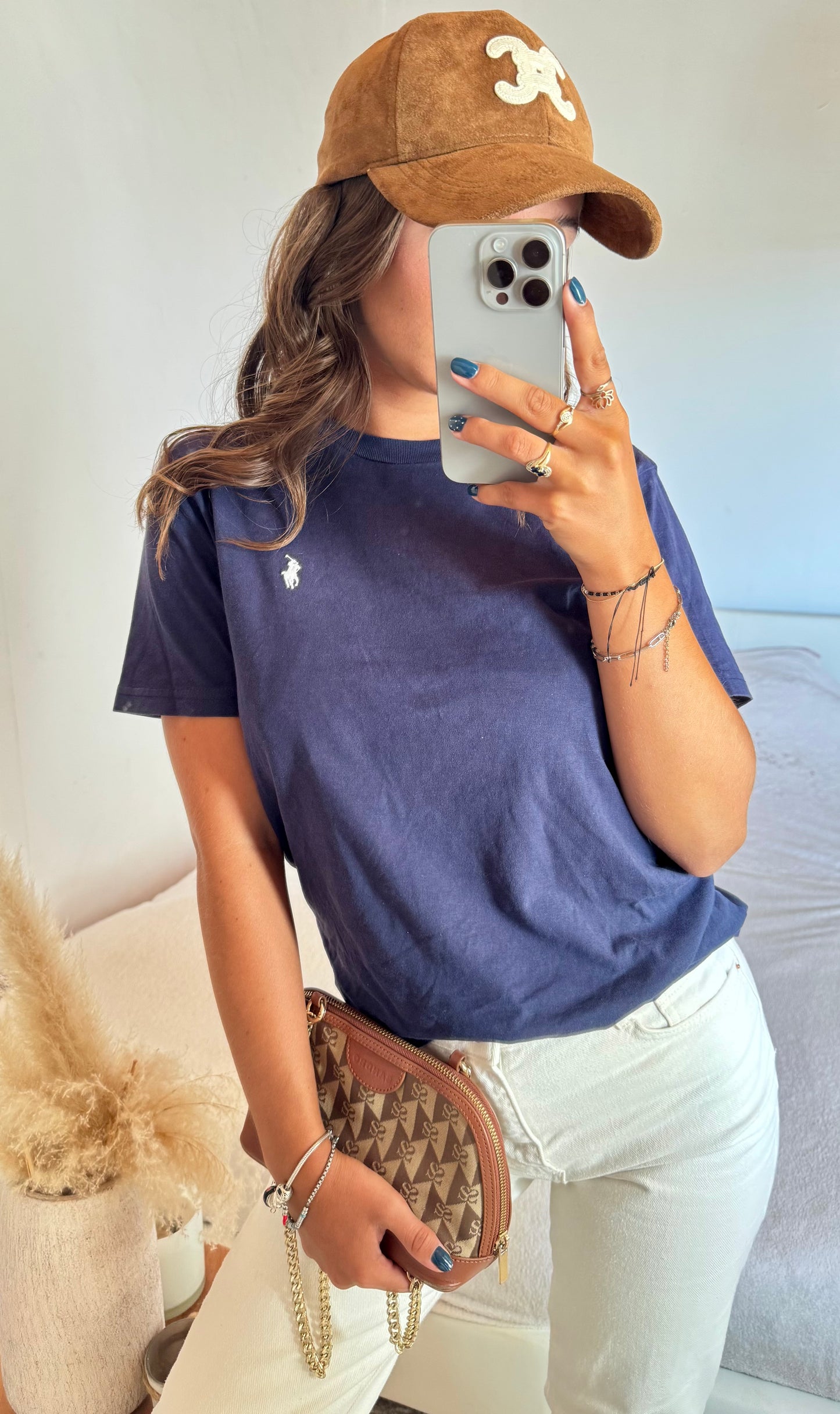 T-shirt col rond marine Ralph Lauren - S