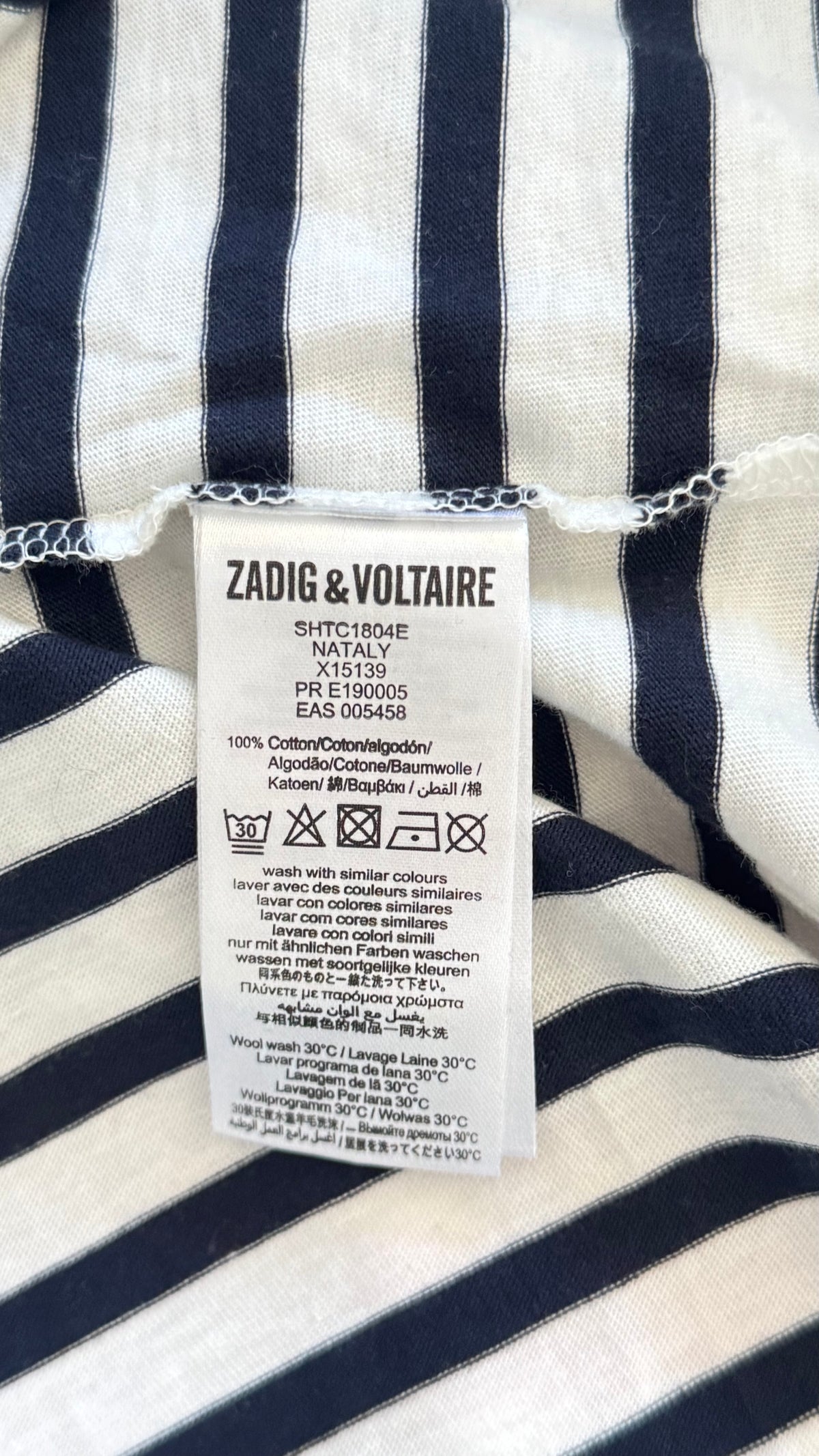 T-shirt marinière Zadig & Voltaire - XS