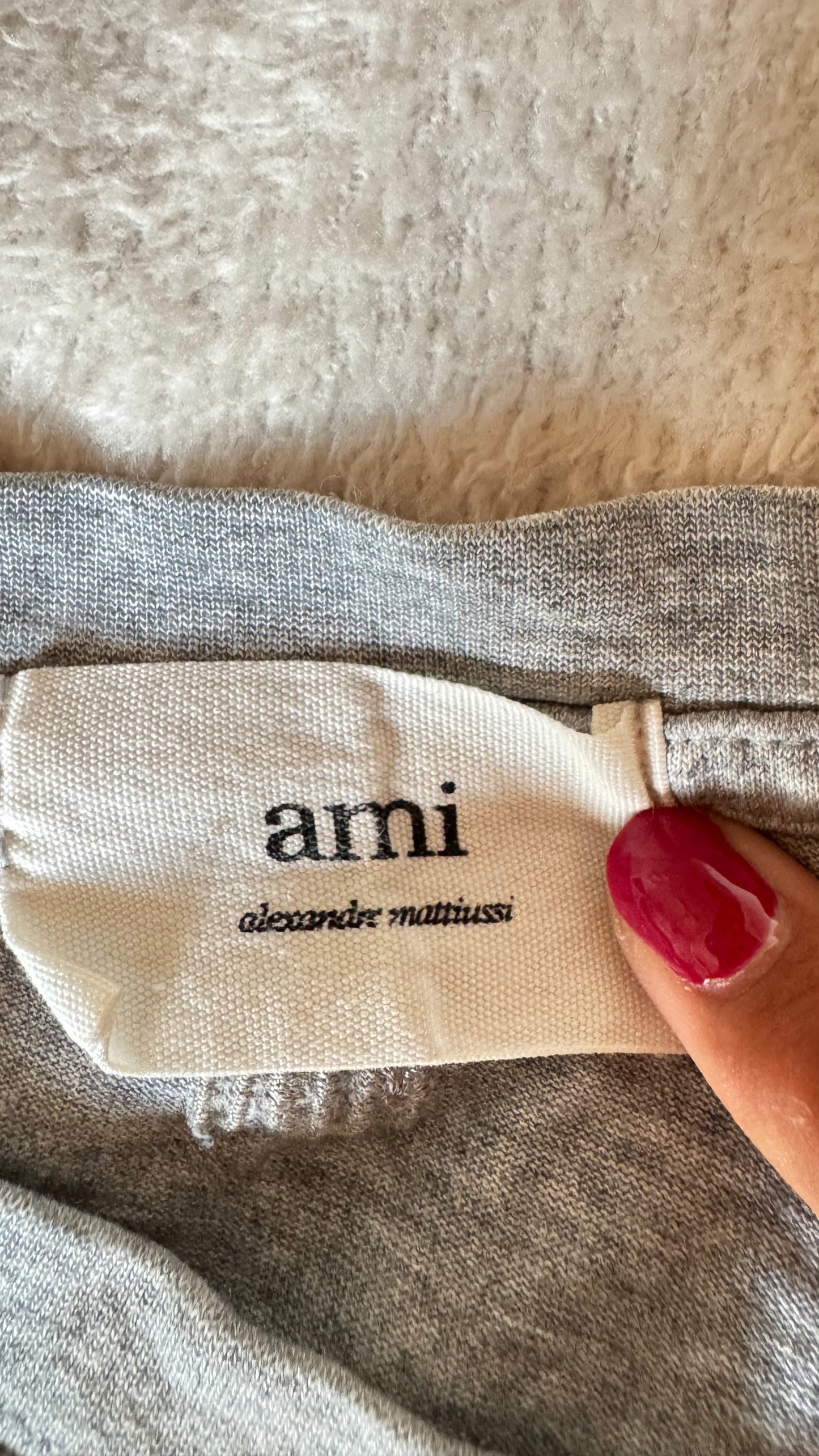 T-shirt gris Ami Paris - M