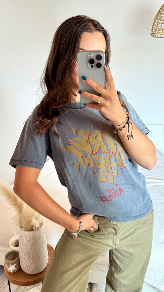 T-shirt gris The Kooples - S