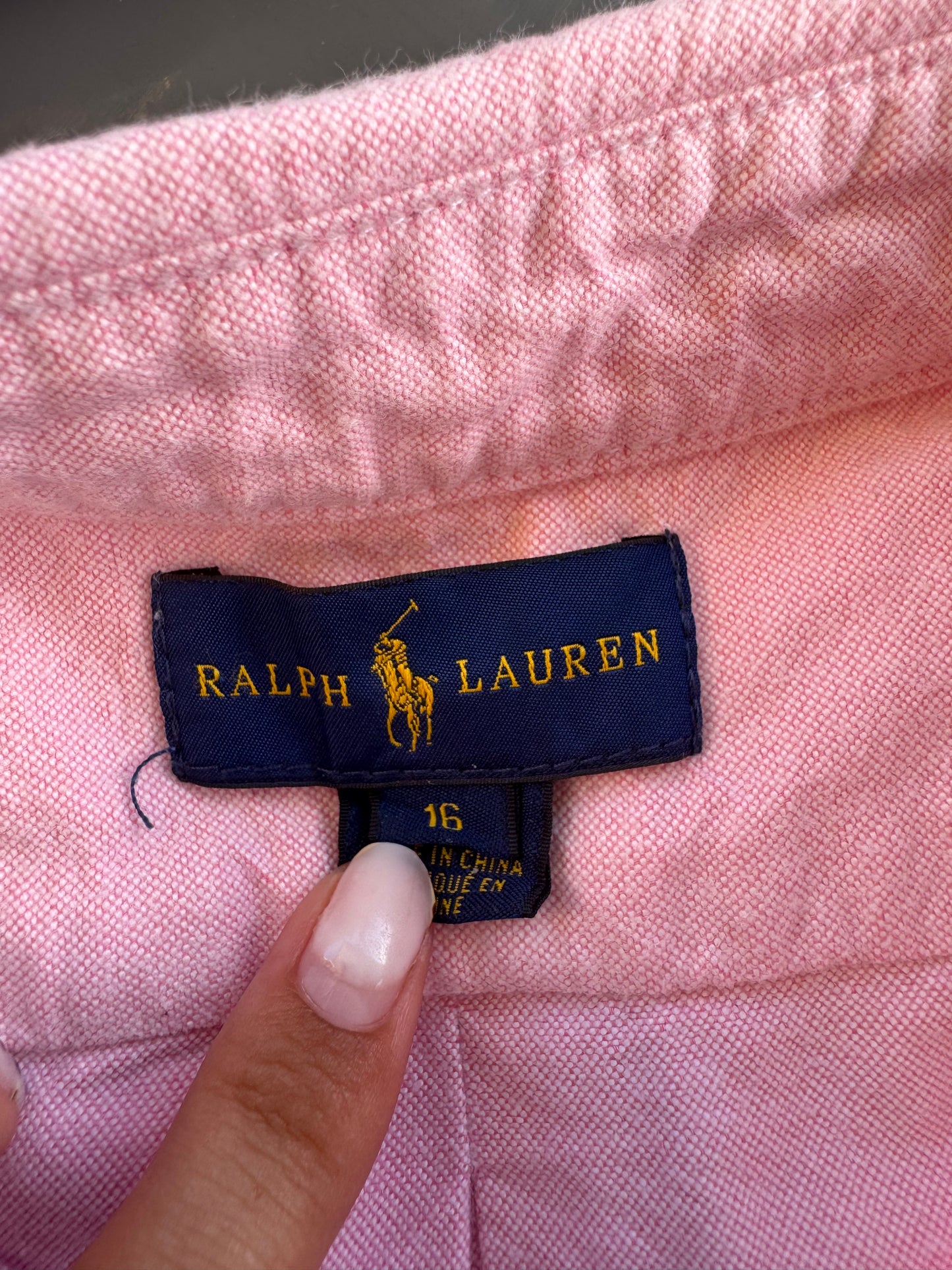 Chemise Ralph Lauren rose - XS