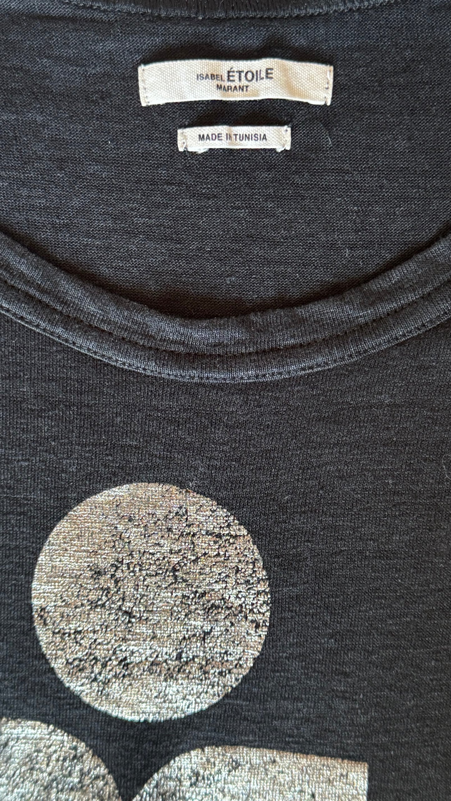 T-shirt en lin noir Isabel Marant - M